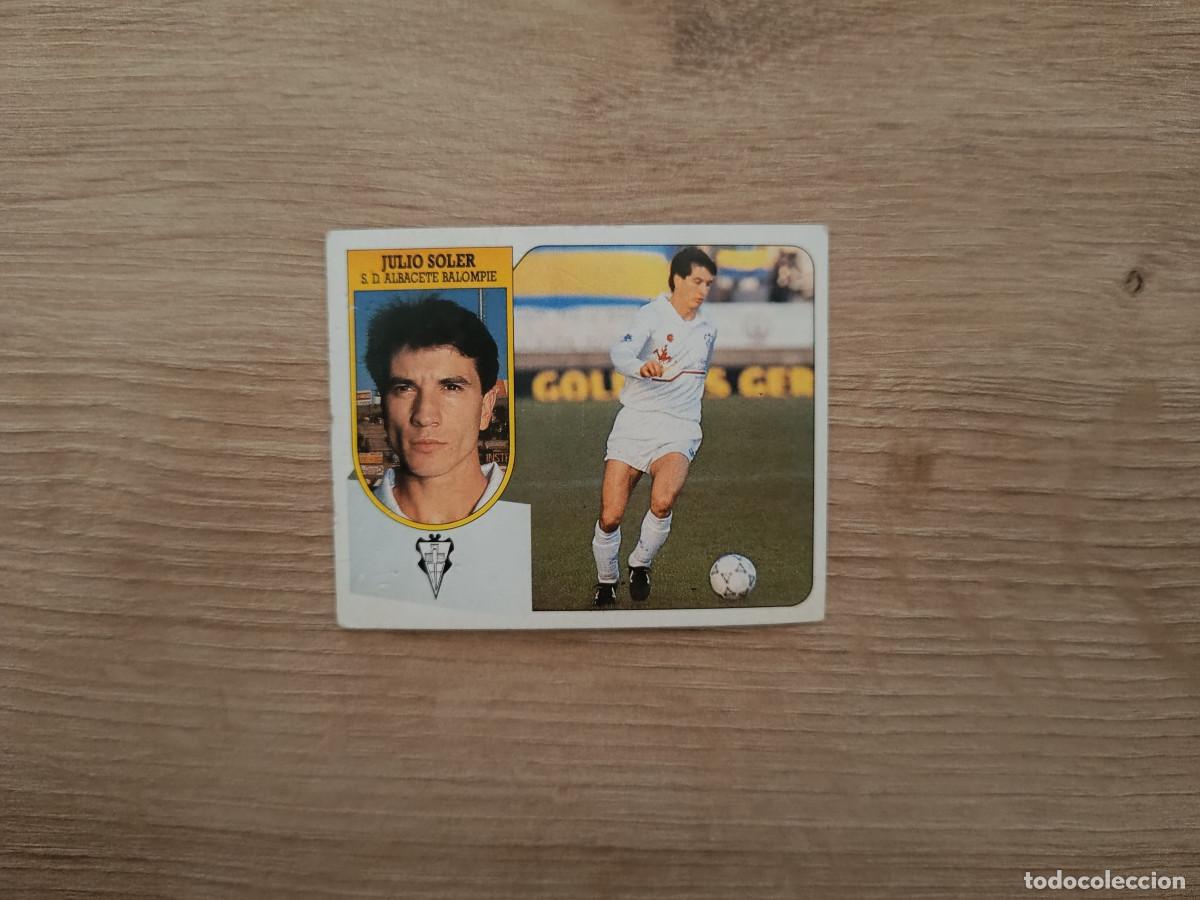 Cromos de F&uacute;tbol: CROMO DE FUTBOL LIGA ESTE JULIO SOLER ALBACETE SIN PEGAR NUNCA PEGADO 91 92 1991 1992 D426