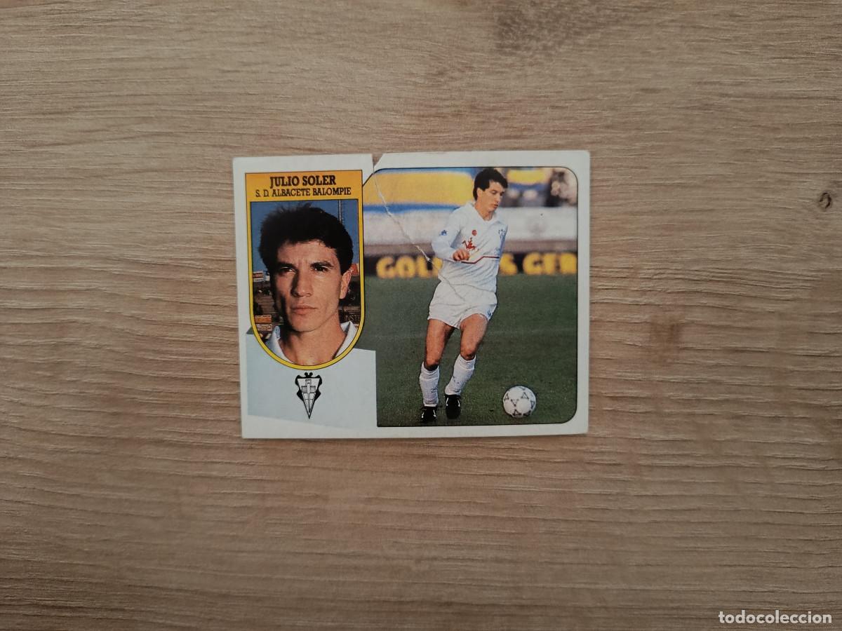 Cromos de F&uacute;tbol: CROMO DE FUTBOL LIGA ESTE JULIO SOLER ALBACETE ROTA SIN PEGAR NUNCA PEGADO 91 92 1991 1992 D426