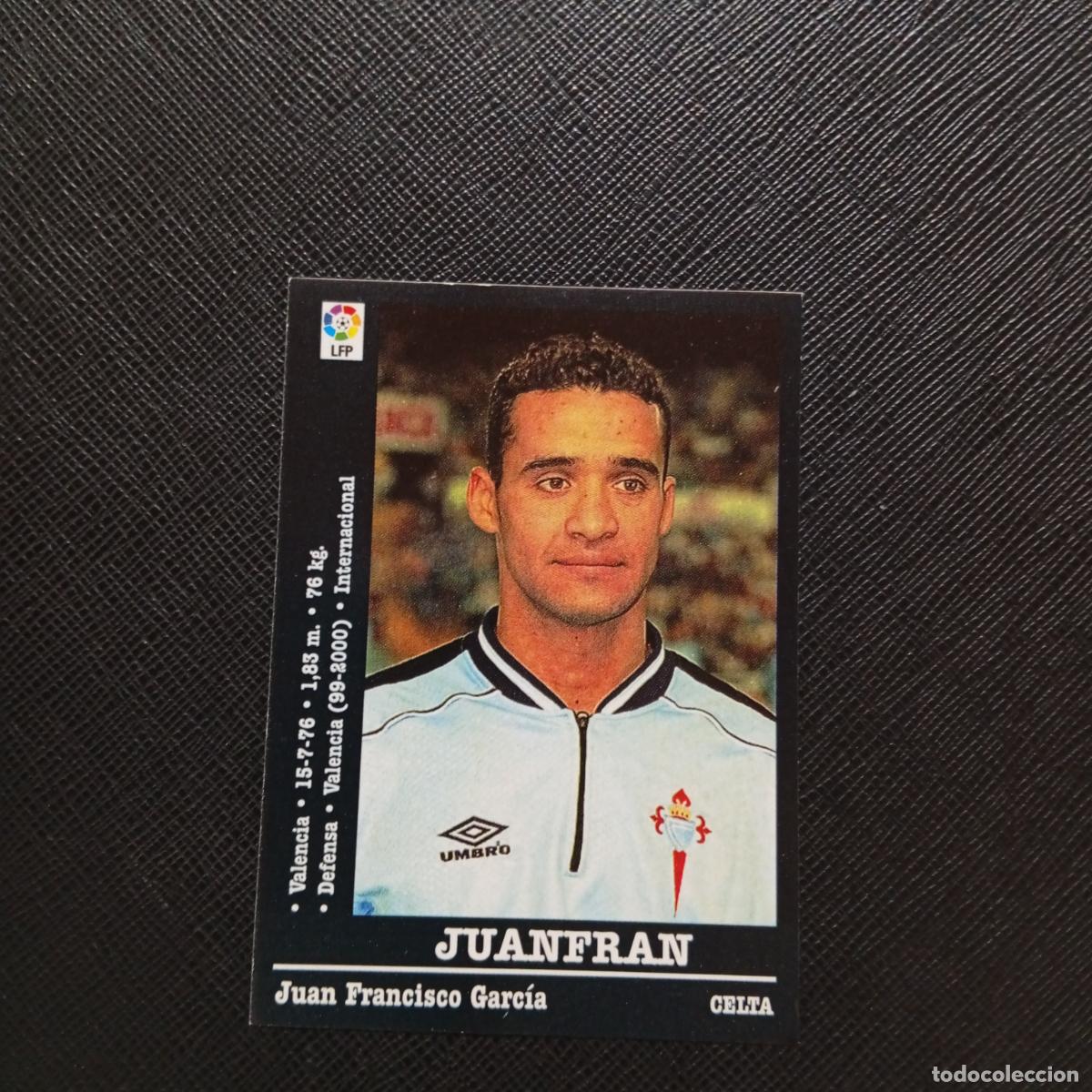 Cromos de F&uacute;tbol: 109 JUANFRAN CELTA PANINI 2000 2001 CROMO FUTBOL 00 01 LIGA - SIN PEGAR - A165 PG451