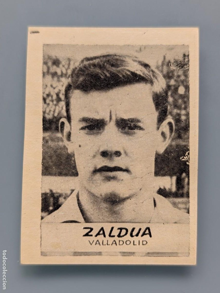 Cromos de F&uacute;tbol: DIFICIL CROMO ORIGINAL VERY RARE CARD ZALDUA VALLADOLID 1960 JORNADA DEPORTIVA FOOTBALL FUTBOL