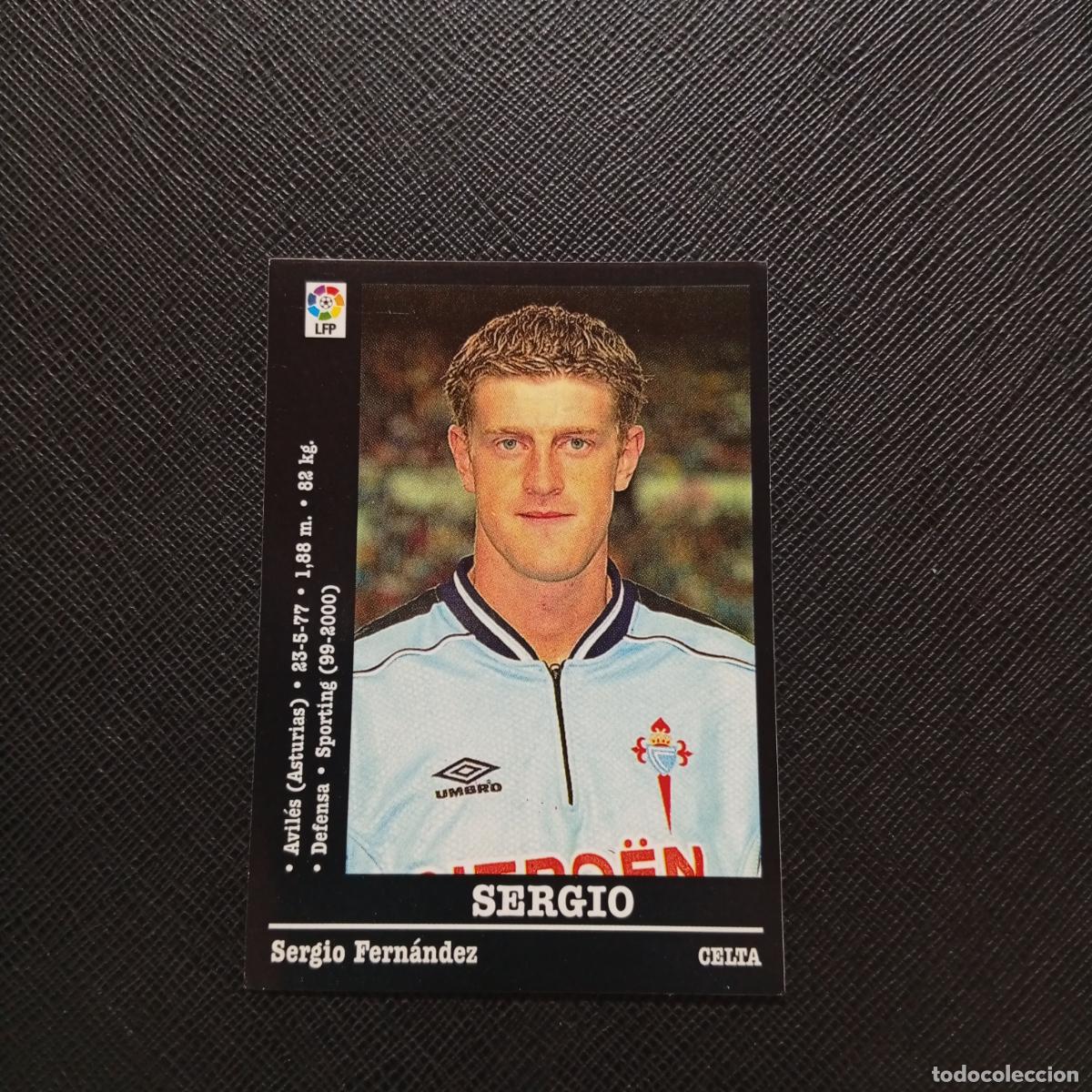 Cromos de F&uacute;tbol: 107 SERGIO CELTA PANINI 2000 2001 CROMO FUTBOL 00 01 LIGA - SIN PEGAR - A165 PG460