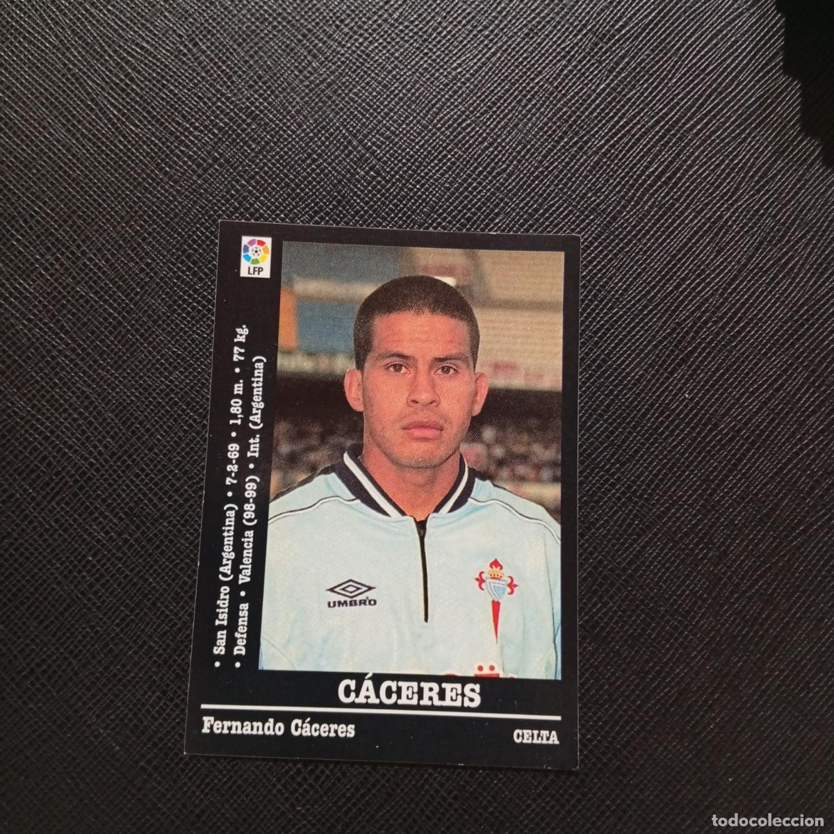 Cromos de F&uacute;tbol: 106 CACERES CELTA PANINI 2000 2001 CROMO FUTBOL 00 01 LIGA - SIN PEGAR - A165 PG460