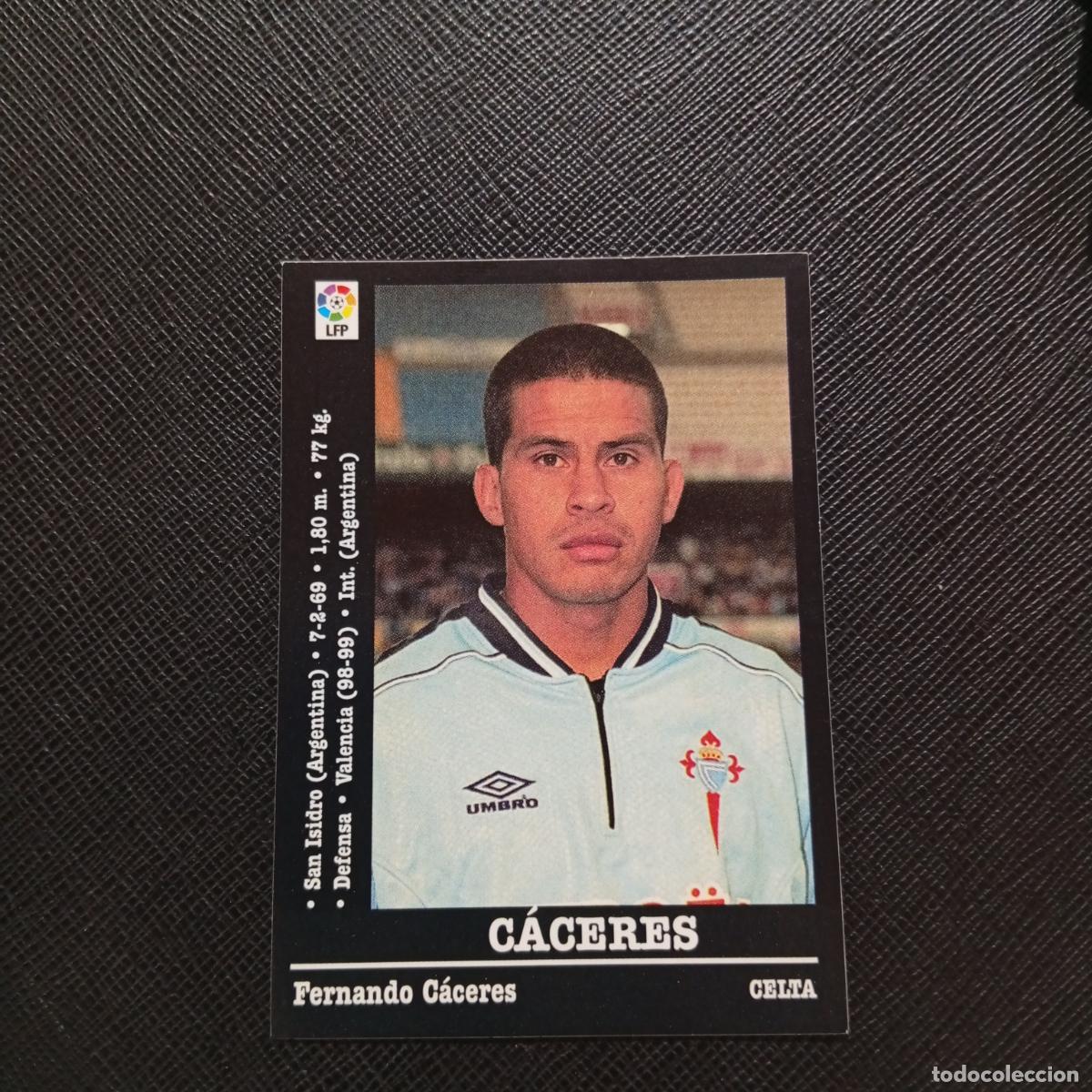 Cromos de F&uacute;tbol: 106 CACERES CELTA PANINI 2000 2001 CROMO FUTBOL 00 01 LIGA - SIN PEGAR - A165 PG460 B