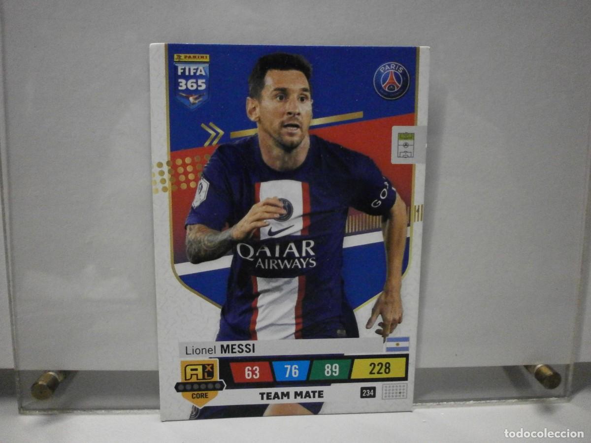 Cromos de F&uacute;tbol: cromo lionel messi paris