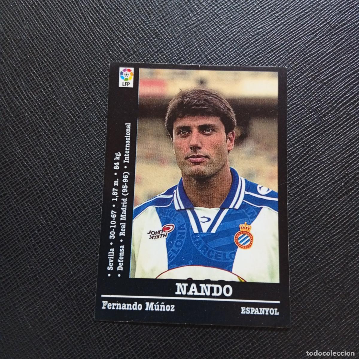 Cromos de F&uacute;tbol: 225 NANDO ESPA&Ntilde;OL PANINI 2000 2001 CROMO FUTBOL 00 01 LIGA - SIN PEGAR - A165 PG487