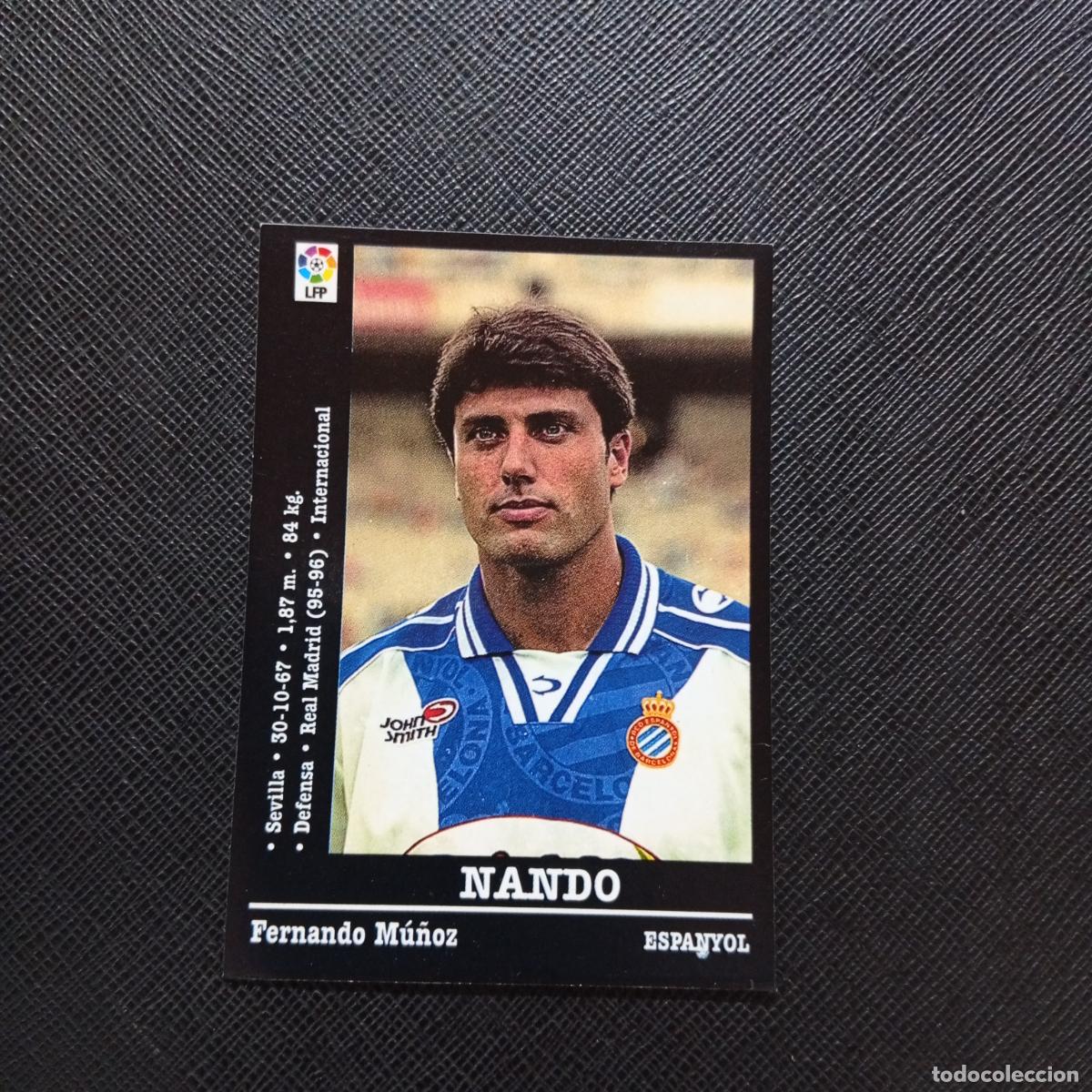 Cartes &agrave; collectionner de Football: 225 NANDO ESPA&Ntilde;OL PANINI 2000 2001 CROMO FUTBOL 00 01 LIGA - SIN PEGAR - A165 PG487 B