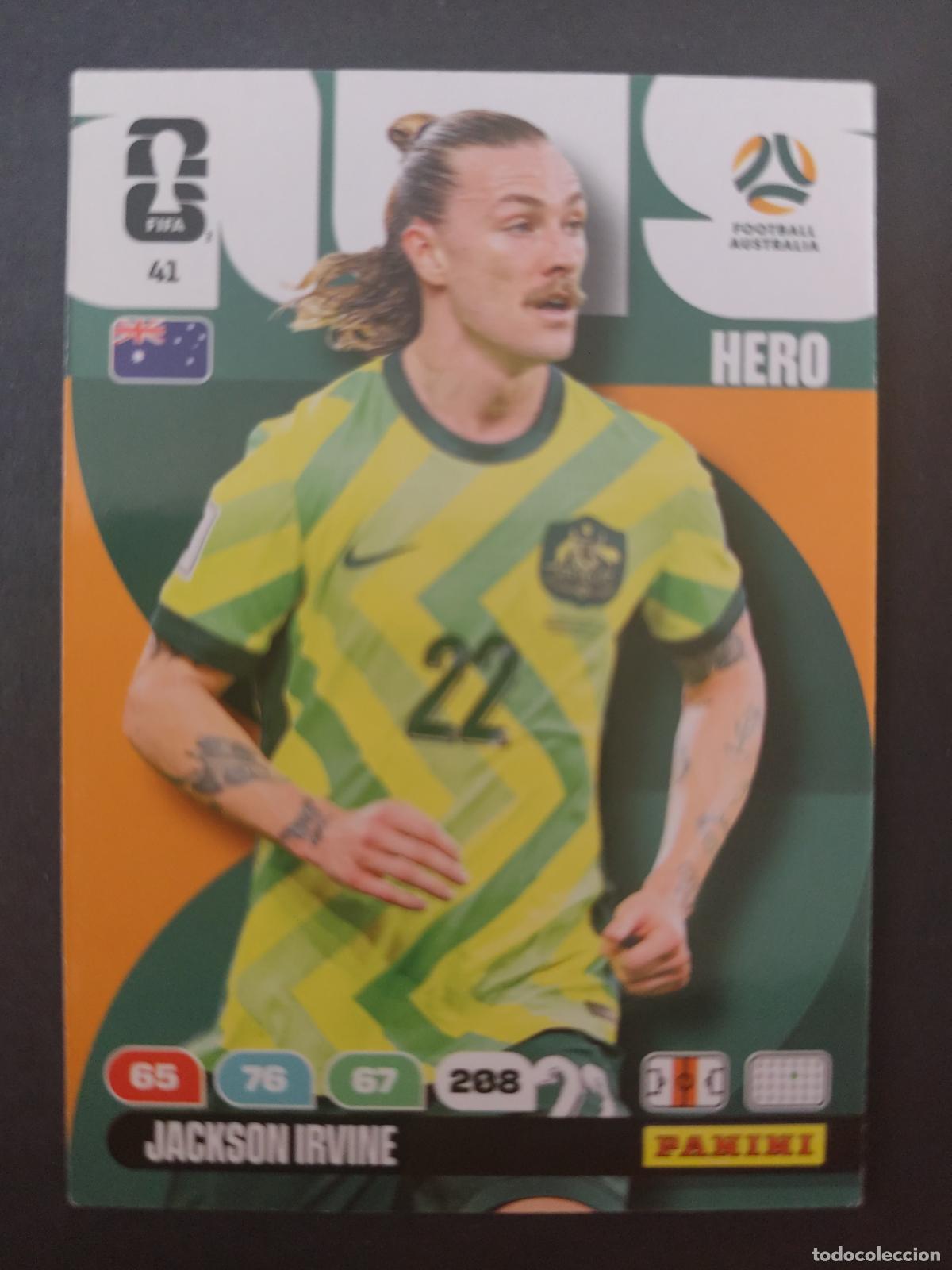 Cromos de F&uacute;tbol: 41 JACKSON IRVINE AUSTRALIA ADRENALYN MUNDIAL FIFA WORLD CUP 2026 PANINI