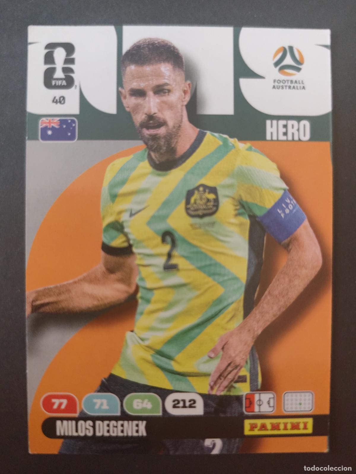 Fu&szlig;ball-Sticker: 40 MILO&Scaron; DEGENEK AUSTRALIA ADRENALYN MUNDIAL FIFA WORLD CUP 2026 PANINI