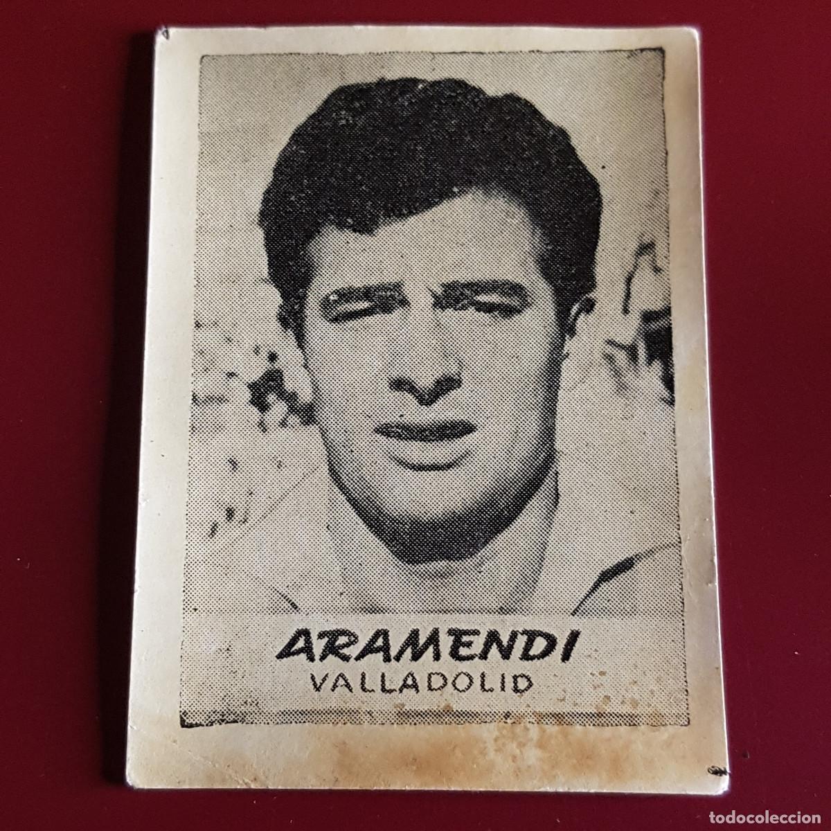 Fu&szlig;ball-Sticker: JORNADA DEPORTIVA - FUTBOLISTAS - 1960 1961 - 60 61 - VALLADOLID - ARAMENDI - NUNCA PEGADO