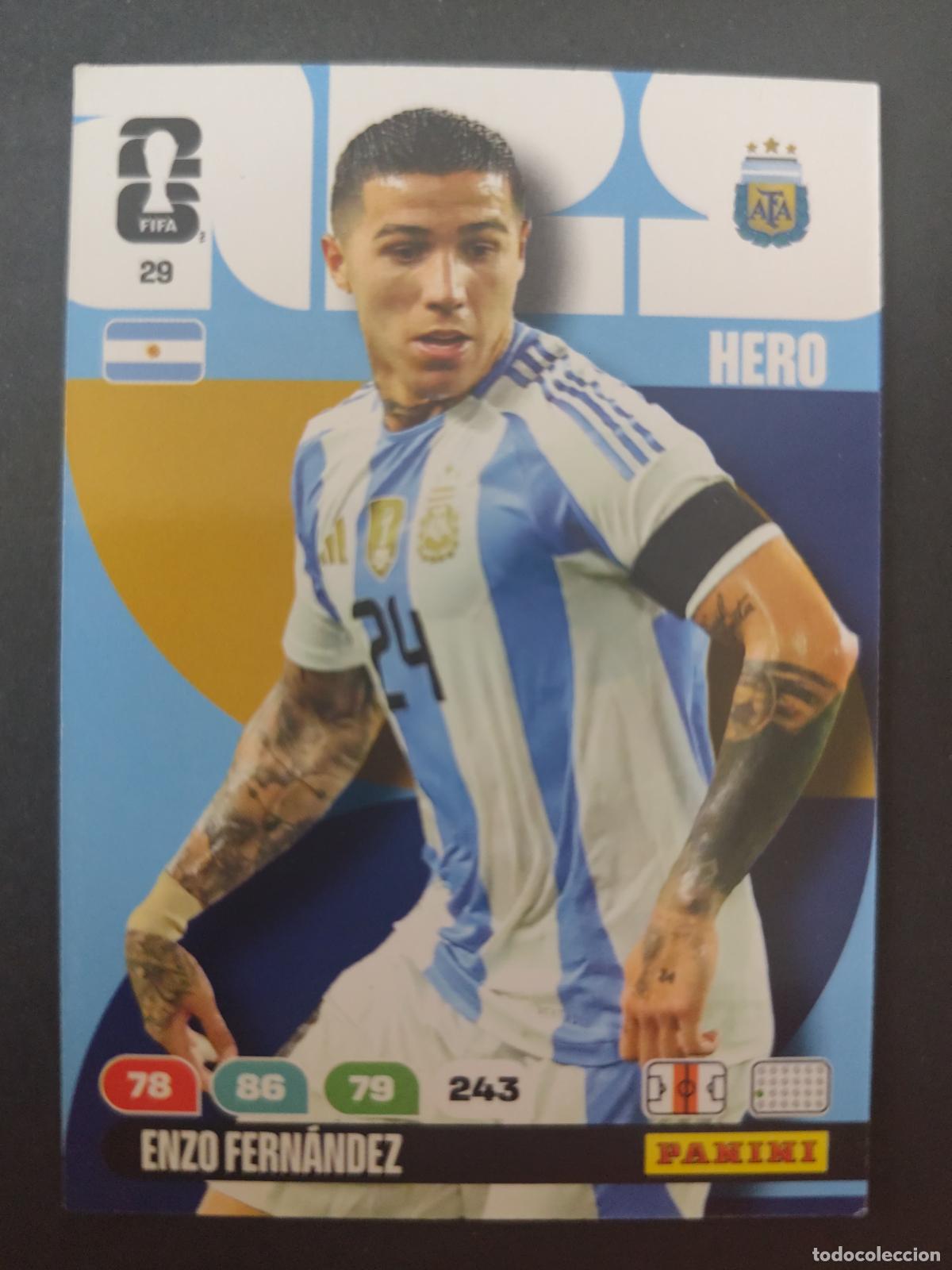 Cromos de F&uacute;tbol: 29 ENZO FERN&Aacute;NDEZ ARGENTINA ADRENALYN MUNDIAL FIFA WORLD CUP 2026 PANINI