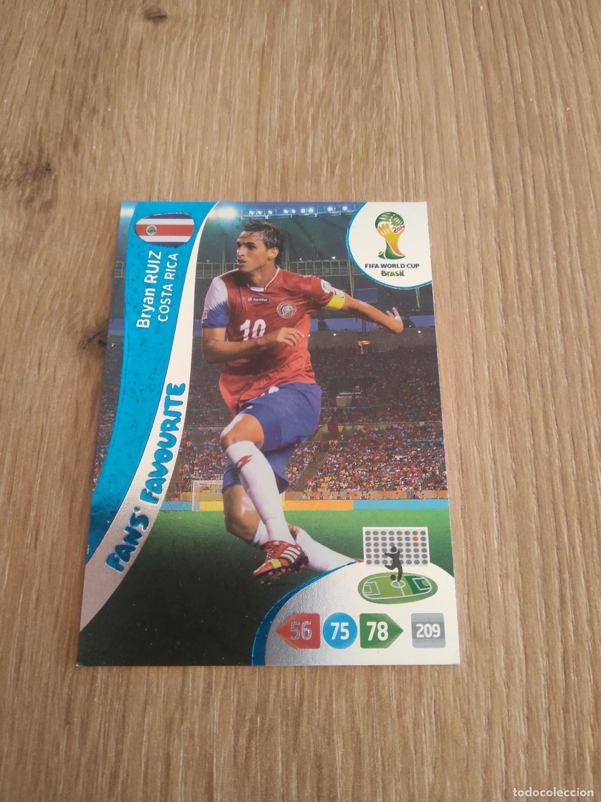Cromos de F&uacute;tbol: BRYAN RUIZ COSTA RICA CROMO FUTBOL PANINI ADRENALYN MUNDIAL 2014 WORLD CUP COPA DEL MUNDO