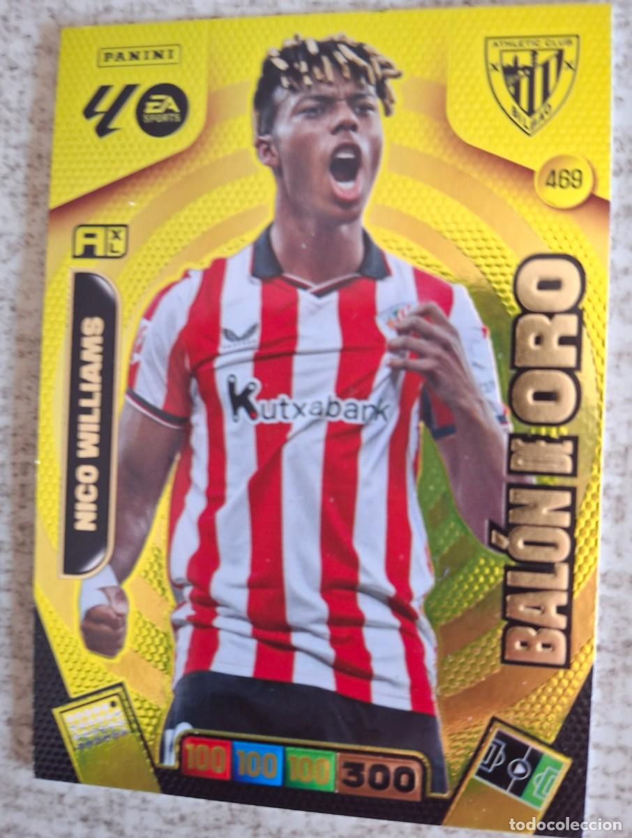 Cromos de F&uacute;tbol: BALON DE ORO NICO WILLIAMS ADRENALYN 25-26