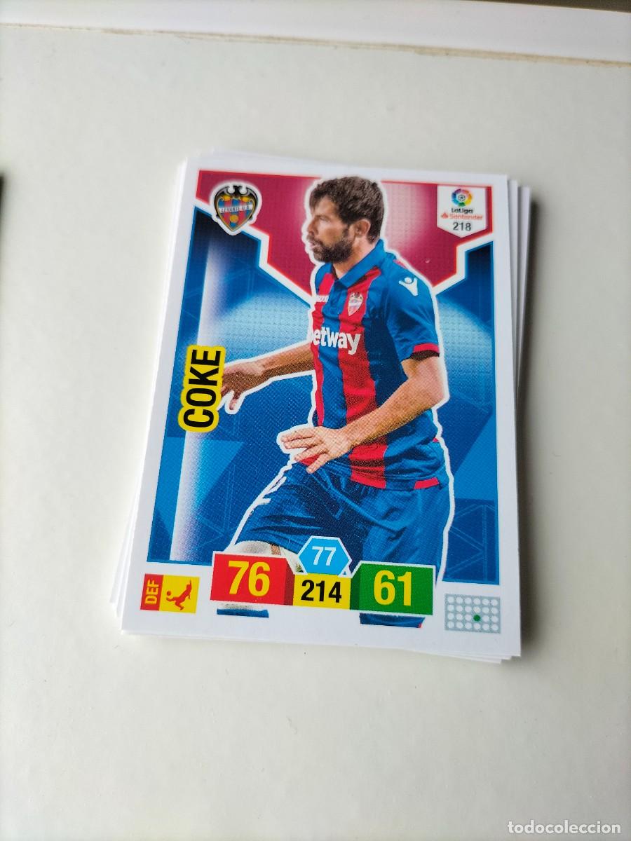 Cromos de F&uacute;tbol: 1 CROMO FICHA PANINI ADRENALYN TEMPORADA 18-19 2018-2019 LEVANTE U.D - 218 COKE