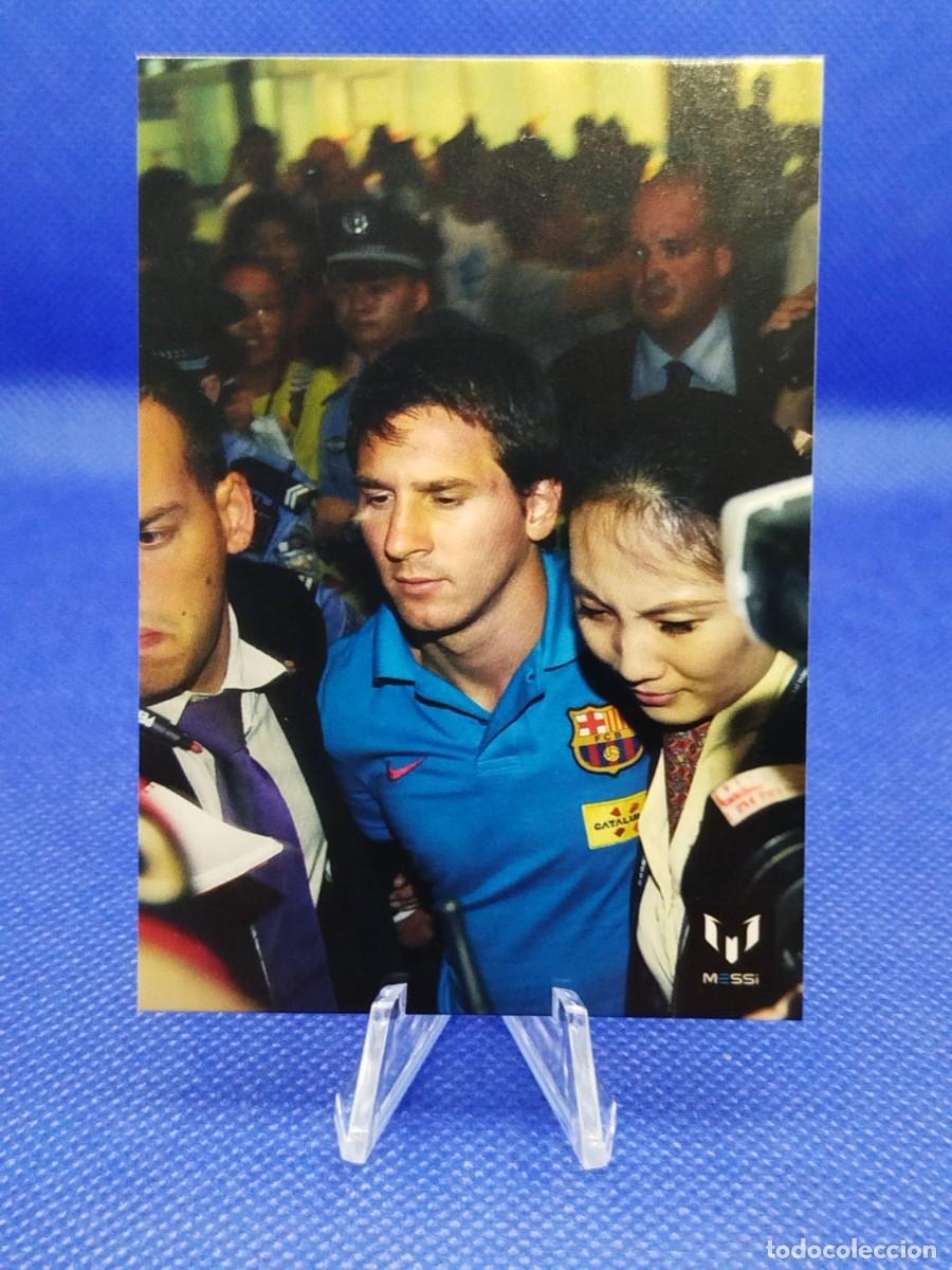 Cromos de F&uacute;tbol: #56 LIONEL MESSI 2013 ICONS OFFICIAL MESSI CARD COLECTION FC BARCELONA