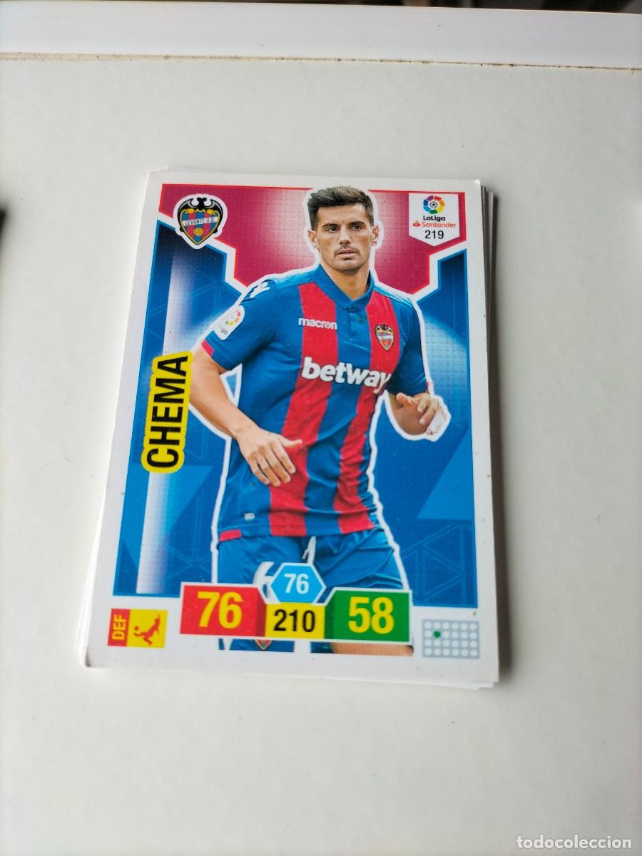 Cromos de F&uacute;tbol: 1 CROMO FICHA PANINI ADRENALYN TEMPORADA 18-19 2018-2019 LEVANTE U.D - 219 CHEMA