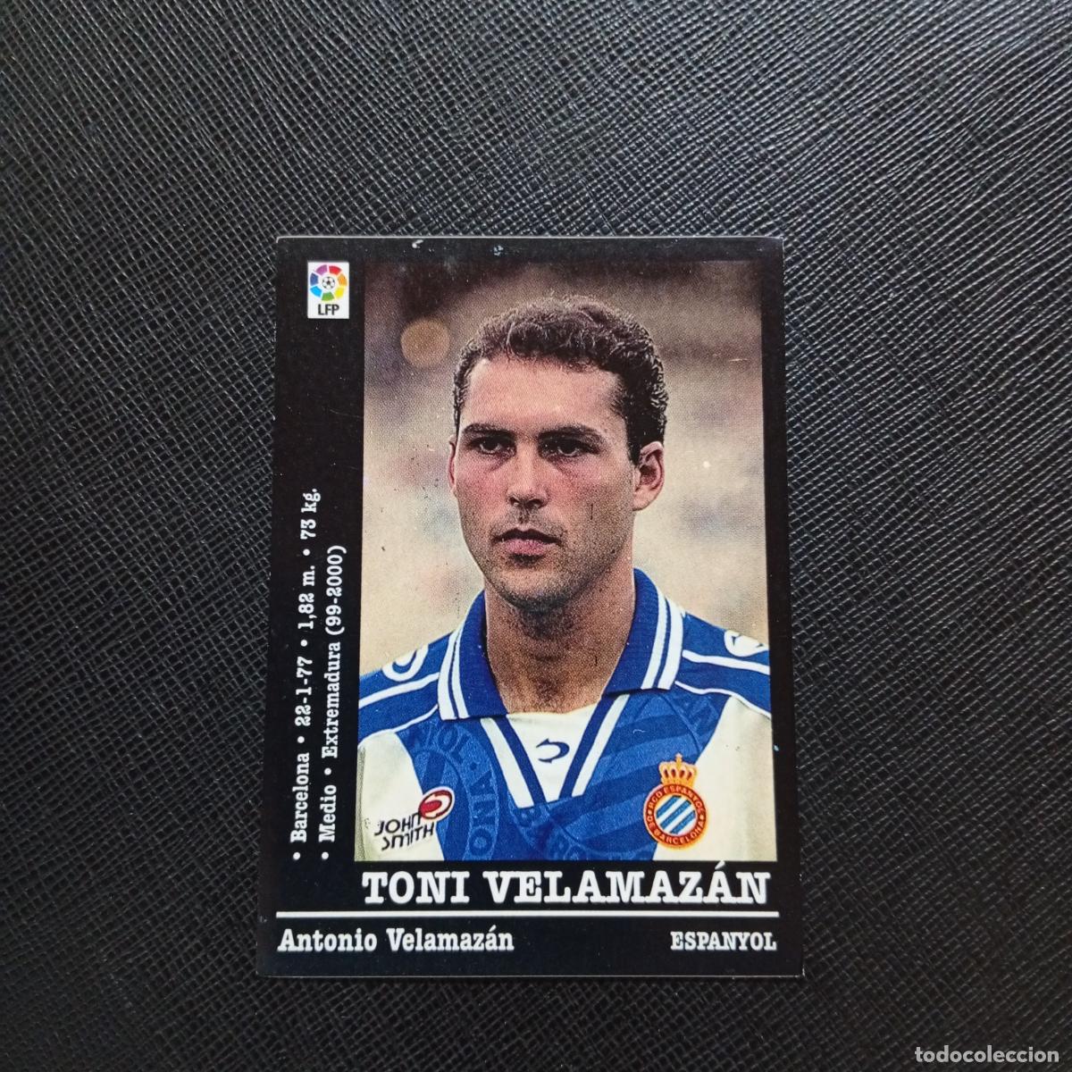 Cromos de F&uacute;tbol: 231 TONI VELAMANZAN ESPA&Ntilde;OL PANINI 2000 2001 CROMO FUTBOL 00 01 LIGA - SIN PEGAR - A165 PG496 B