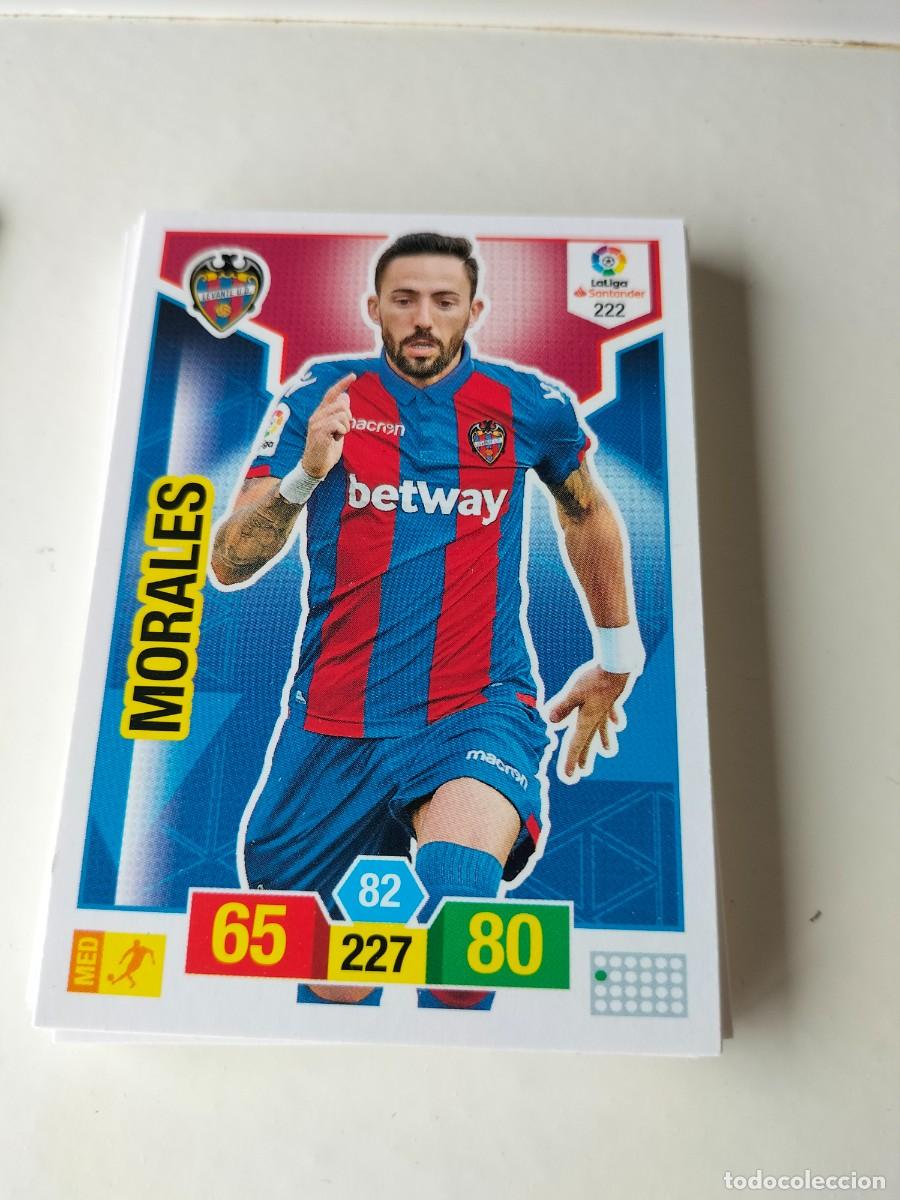 Cromos de F&uacute;tbol: 1 CROMO FICHA PANINI ADRENALYN TEMPORADA 18-19 2018-2019 LEVANTE U.D - 222 MORALES