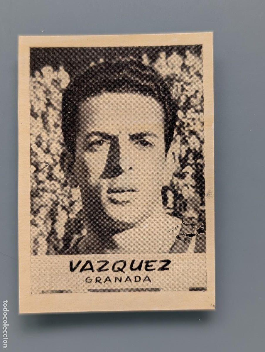 Cromos de F&uacute;tbol: DIFICIL CROMO VERY RARE CARD VAZQUEZ GRANADA JORNADA DEPORTIVA 1960 FOOTBALL FUTBOL ANDALUCIA