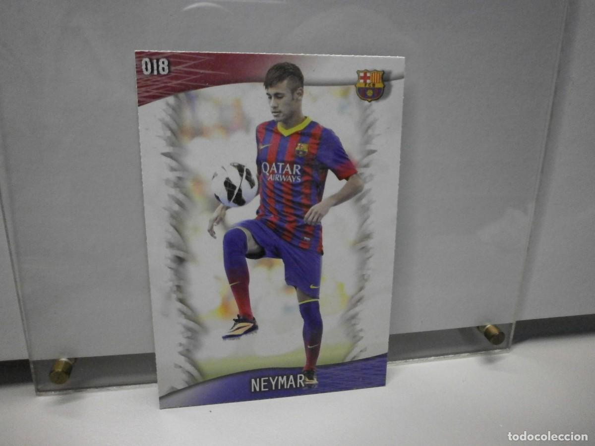 Cromos de F&uacute;tbol: cromo 018 neymar 2014