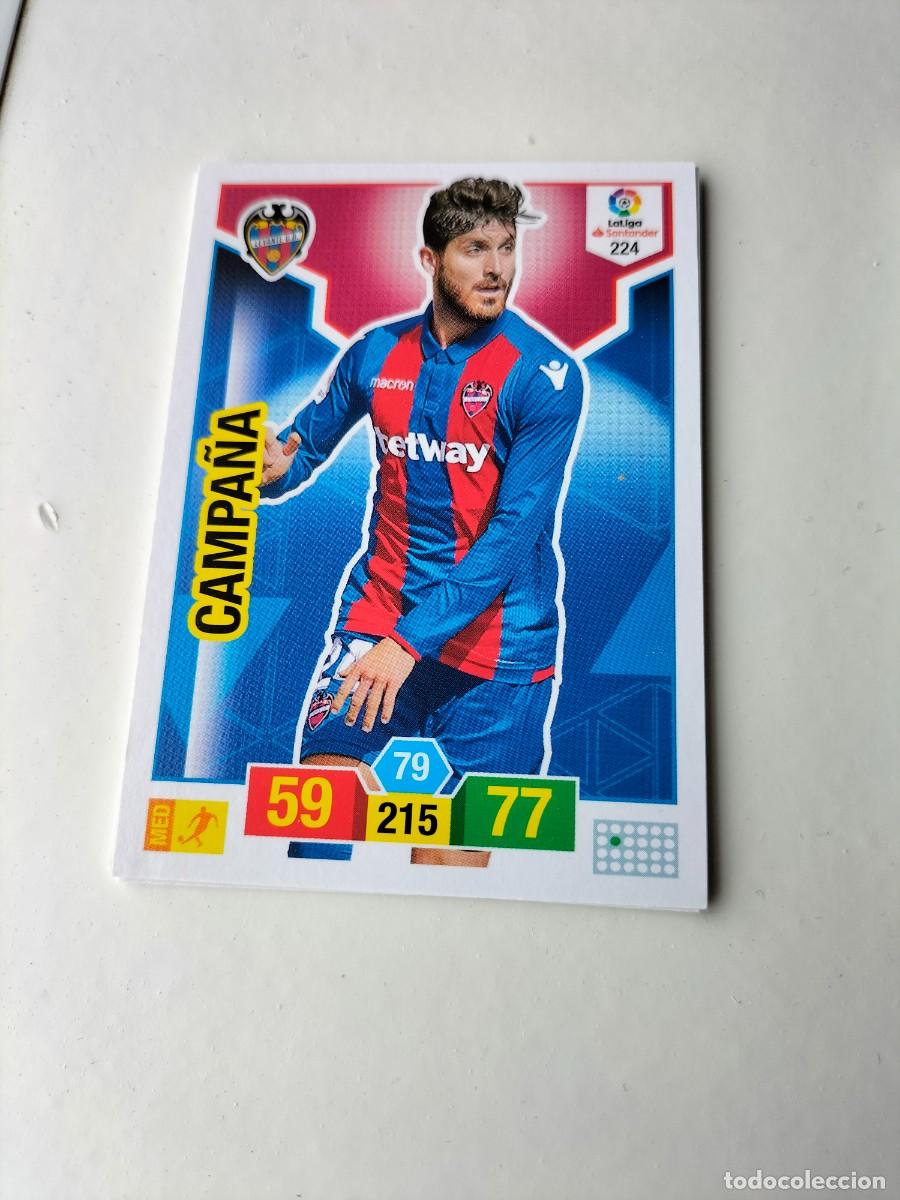 Cromos de F&uacute;tbol: 1 CROMO FICHA PANINI ADRENALYN TEMPORADA 18-19 2018-2019 LEVANTE U.D - 224 CAMPA&Ntilde;A