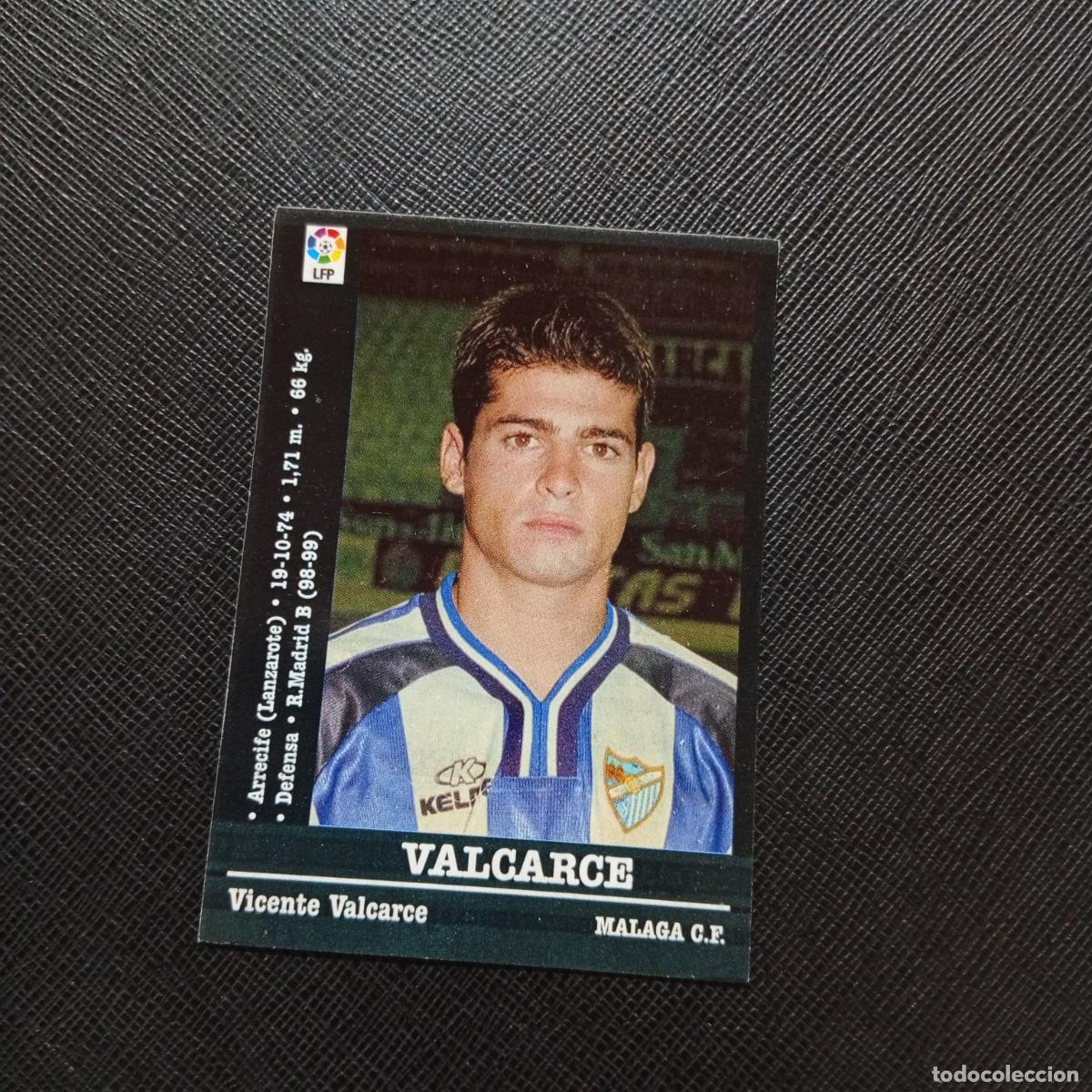 Cromos de F&uacute;tbol: 194 VALCARCE MALAGA PANINI 2000 2001 CROMO FUTBOL 00 01 LIGA - SIN PEGAR - A165 PG505
