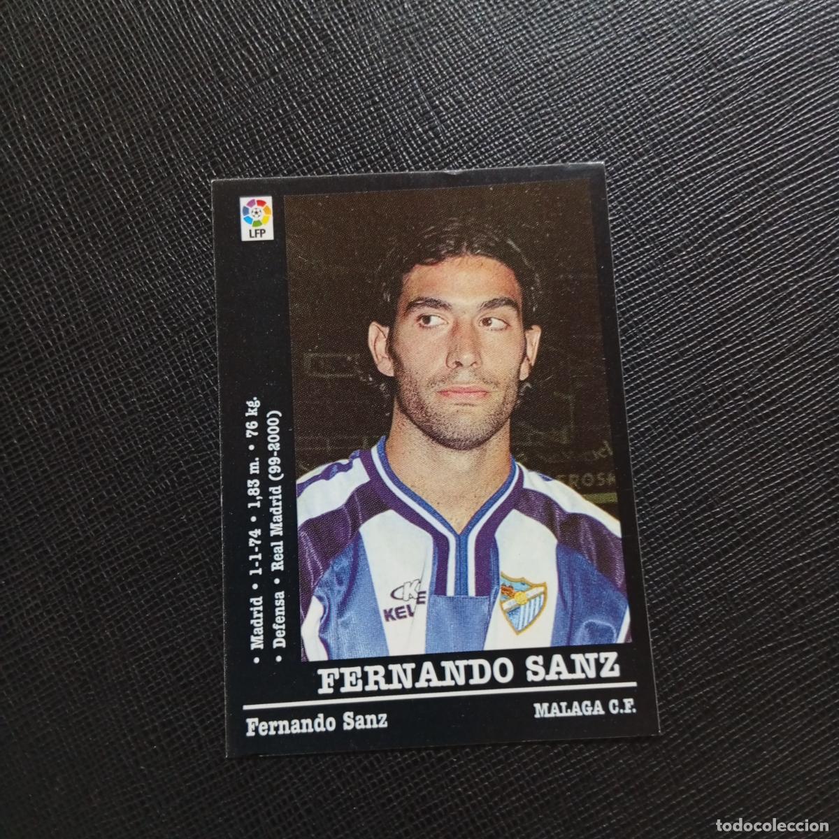 Cromos de F&uacute;tbol: 192 FERNANDO SANZ MALAGA PANINI 2000 2001 CROMO FUTBOL 00 01 LIGA - SIN PEGAR - A165 PG505
