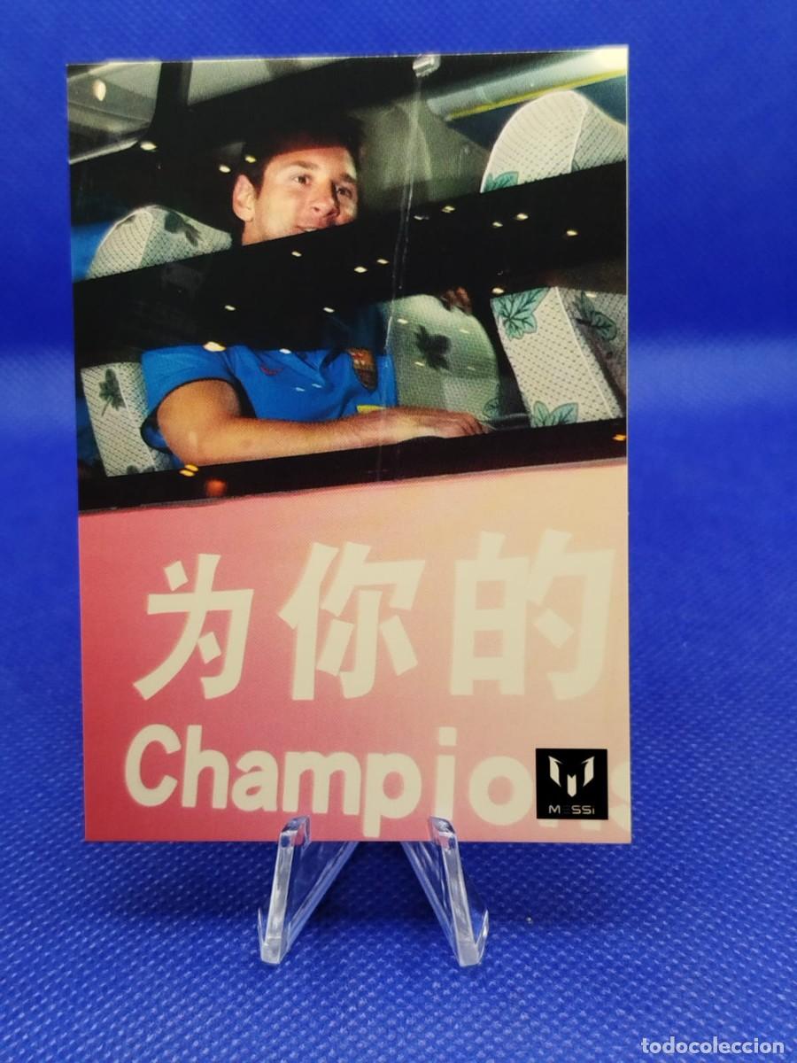 Cromos de F&uacute;tbol: #58 LIONEL MESSI 2013 ICONS OFFICIAL MESSI CARD COLECTION FC BARCELONA