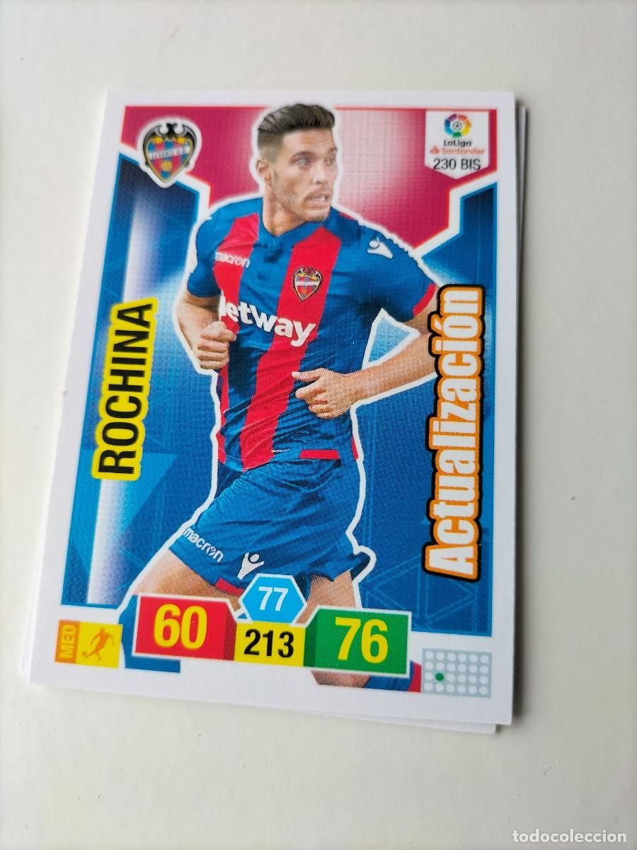 Cromos de F&uacute;tbol: 1 CROMO FICHA PANINI ADRENALYN TEMPORADA 18-19 2018-2019 LEVANTE UD 230 ROCHINA ( ACTUALIZACI&Oacute;N