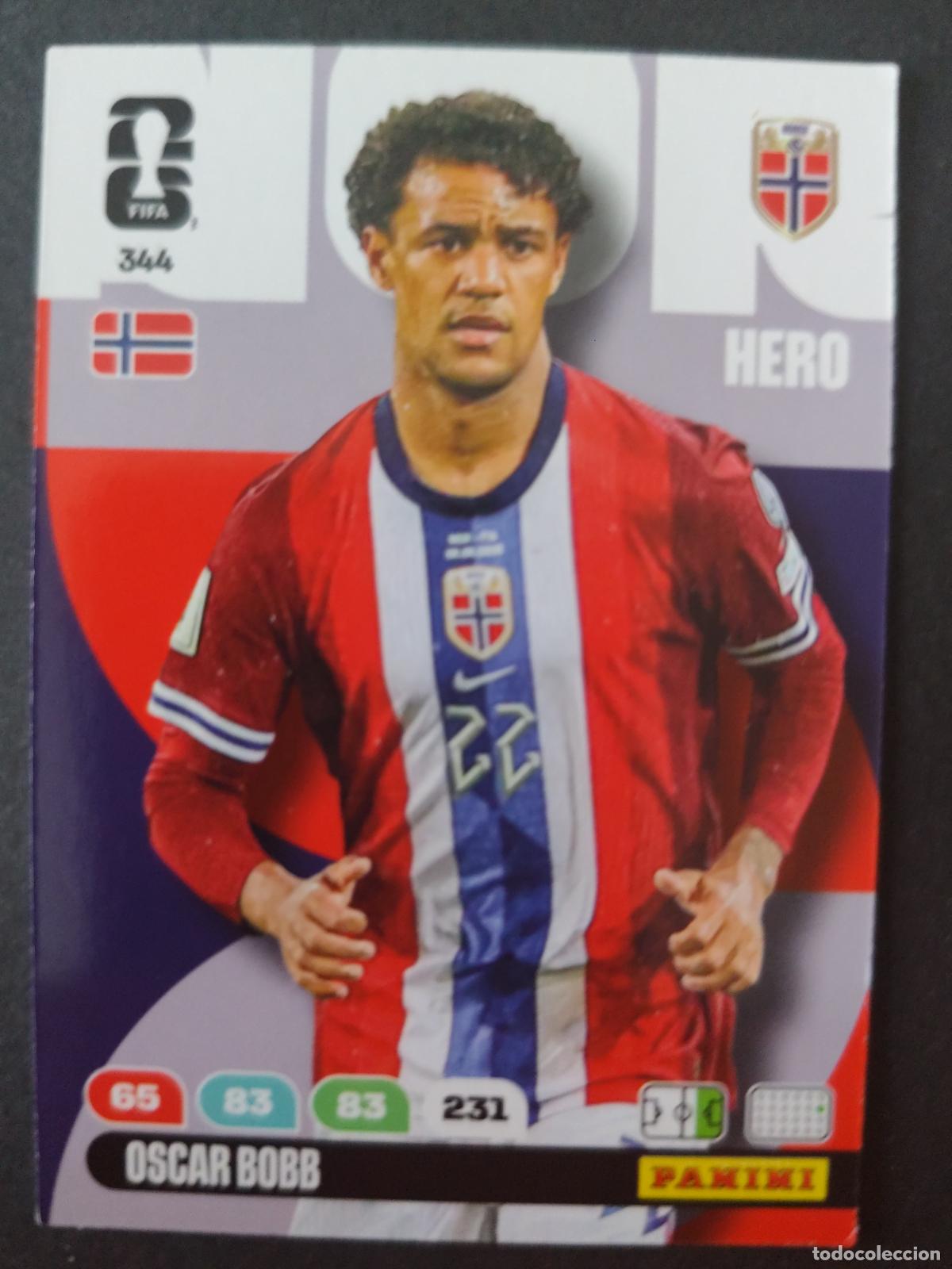 Figurine di Calcio: 344 OSCAR BOBB NORUEGA ADRENALYN MUNDIAL FIFA WORLD CUP 2026 PANINI