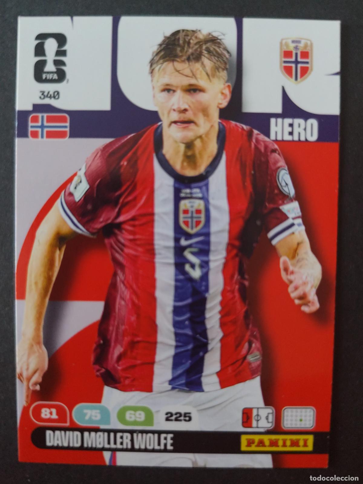 Figurine di Calcio: 340 DAVID M&Oslash;LLER WOLFF NORUEGA ADRENALYN MUNDIAL FIFA WORLD CUP 2026 PANINI