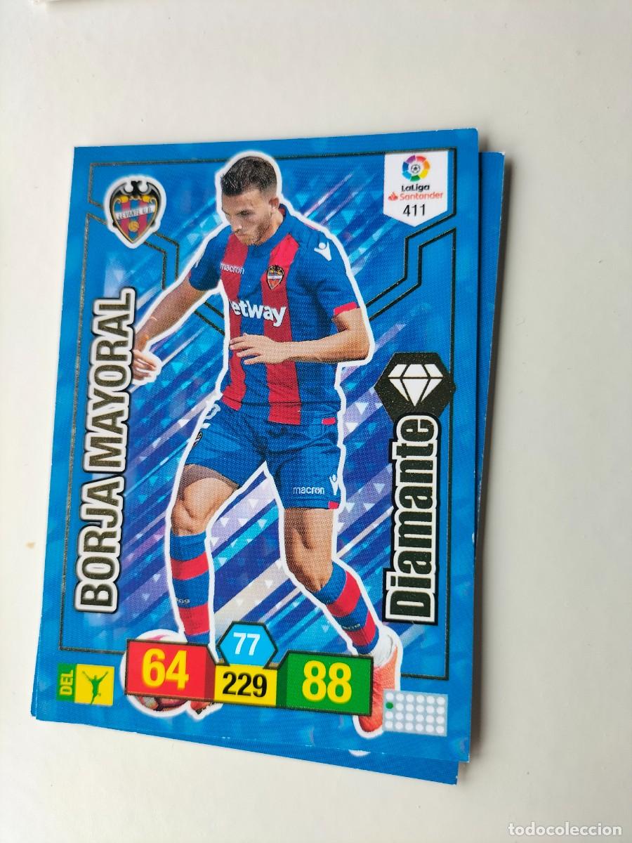 Figurine di Calcio: 1 CROMO FICHA PANINI ADRENALYN TEMPORADA 18-19 2018-2019 LEVANTE U.D 411 BORJA MAYORAL ( DIAMANTE