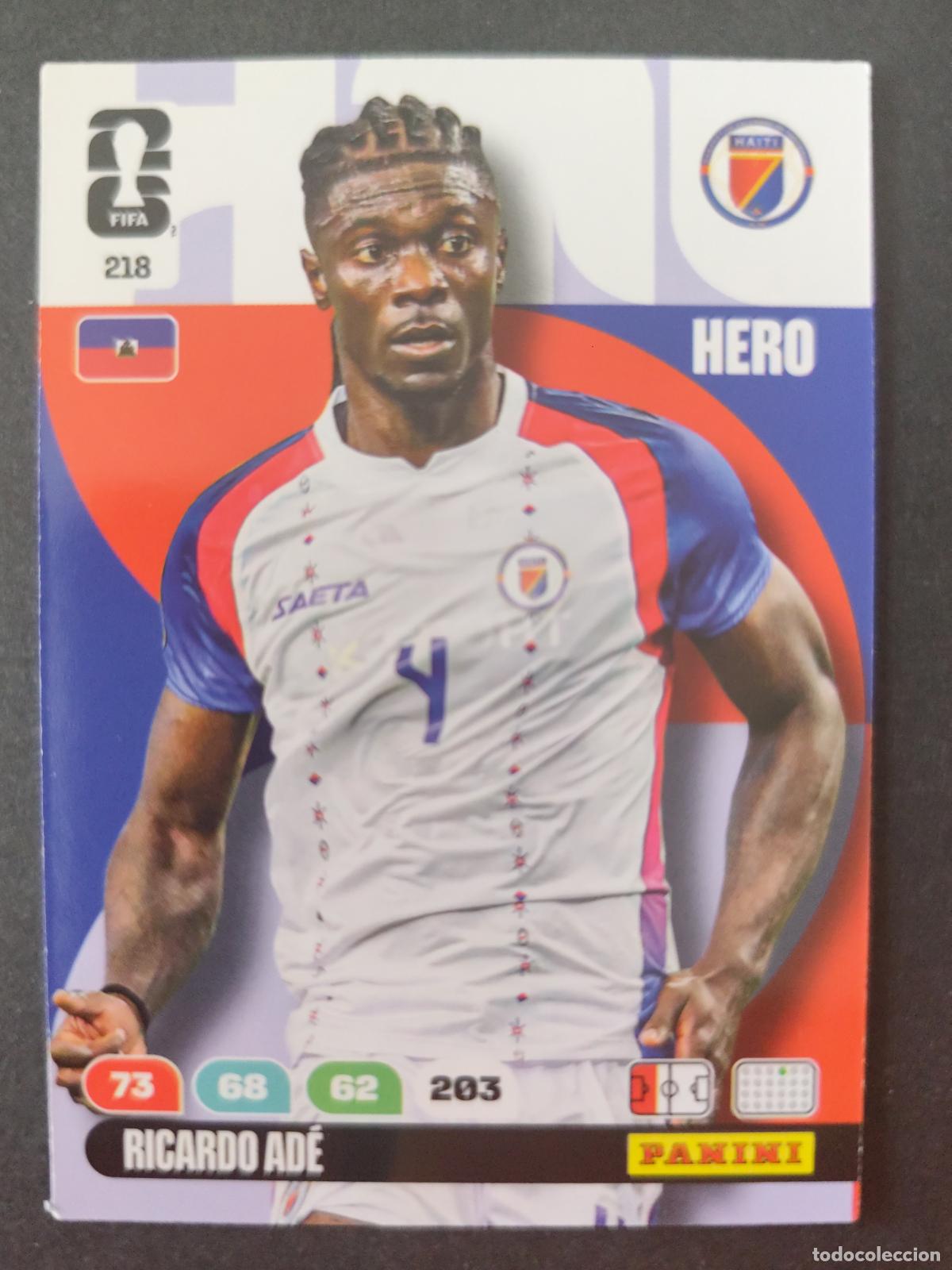 Cromos de F&uacute;tbol: 218 RICARDO AD&Eacute; HAIT&Iacute; ADRENALYN MUNDIAL FIFA WORLD CUP 2026 PANINI
