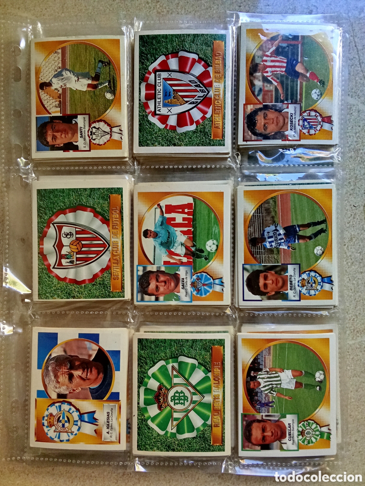 Cromos de F&uacute;tbol: LOTE 298 CROMOS DIFERENTES LIGA ESTE 94 95 1994 1995. NUNCA PEGADOS