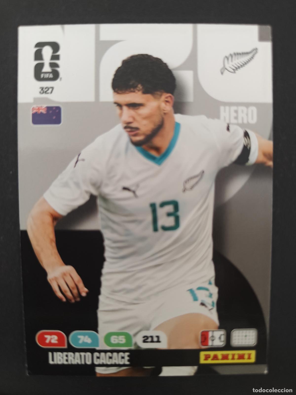 Cartes &agrave; collectionner de Football: 327 LIBERATO CACACE NUEVA ZELANDA ADRENALYN MUNDIAL FIFA WORLD CUP 2026 PANINI