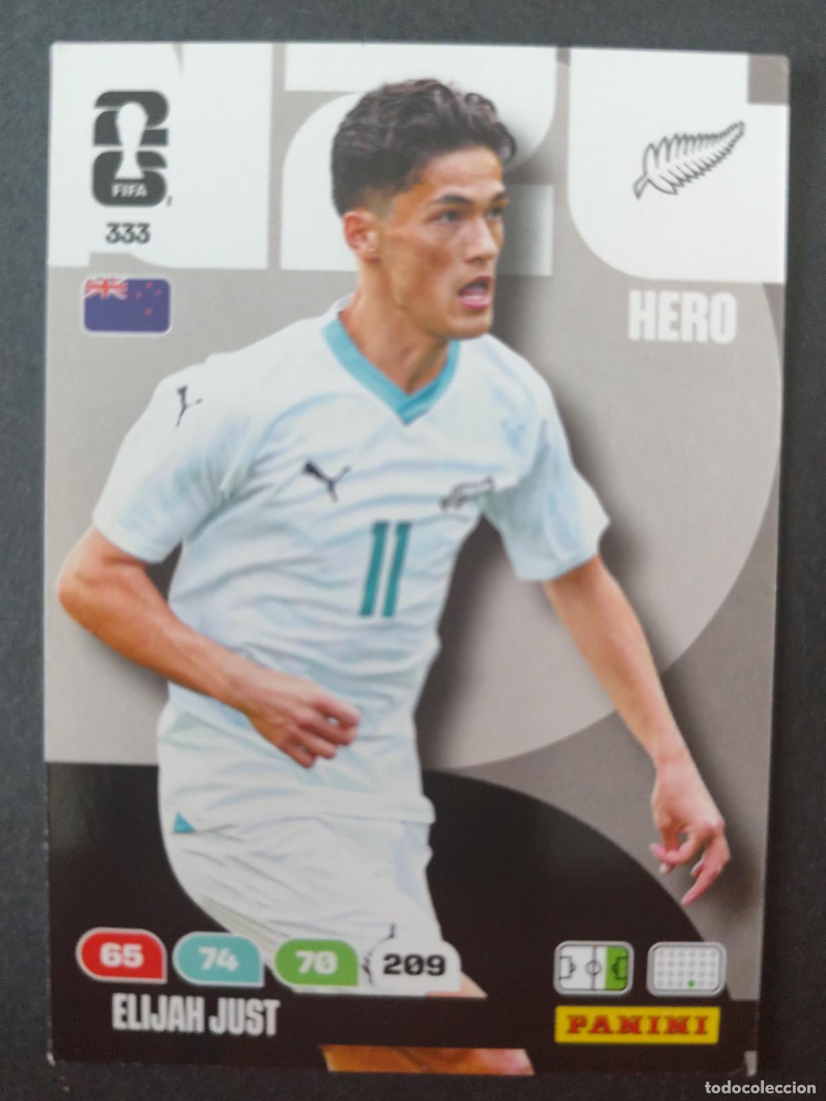 Cartes &agrave; collectionner de Football: 333 ELIJAH JUST NUEVA ZELANDA ADRENALYN MUNDIAL FIFA WORLD CUP 2026 PANINI