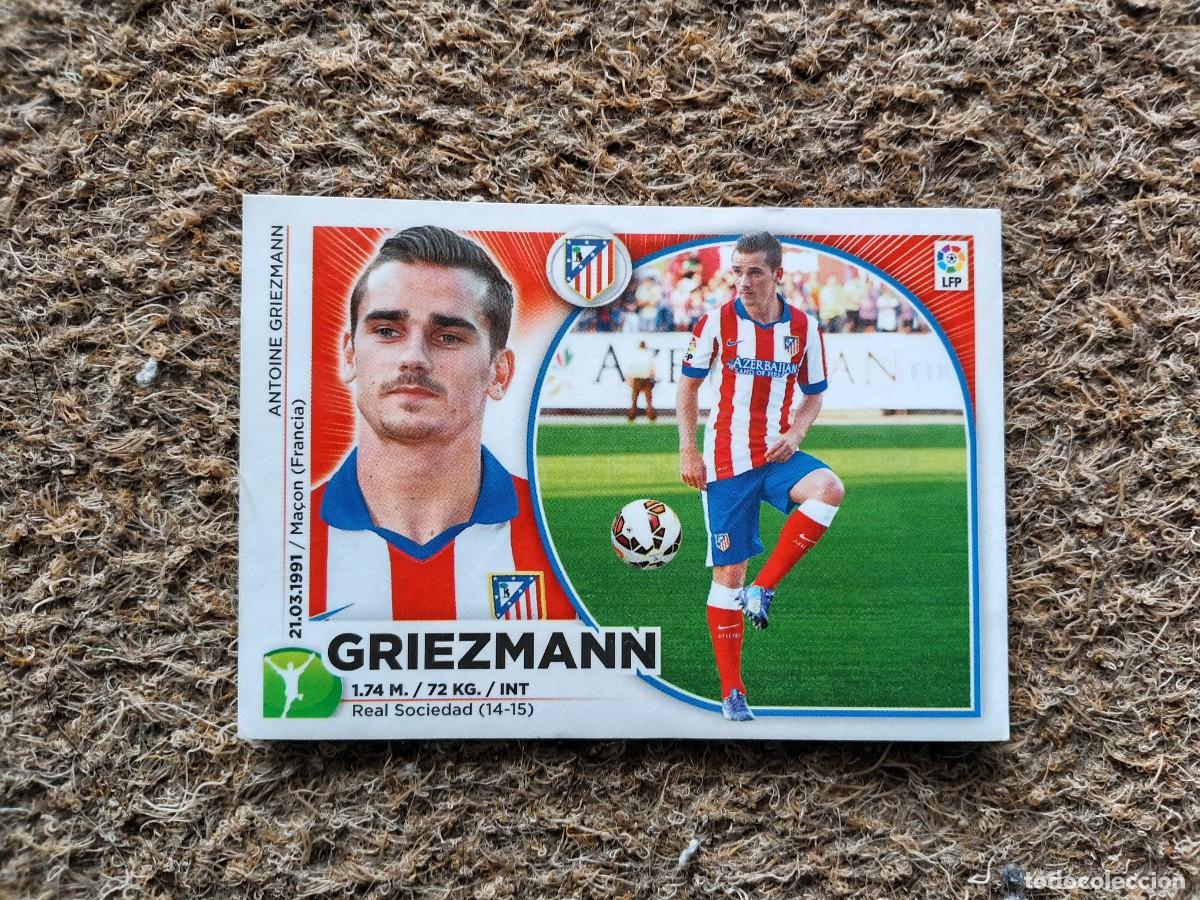 Figurine di Calcio: Griezmann. &Uacute;ltimos fichajes. Atl&eacute;tico de Madrid. Liga Este. Panini. 2014, 15.