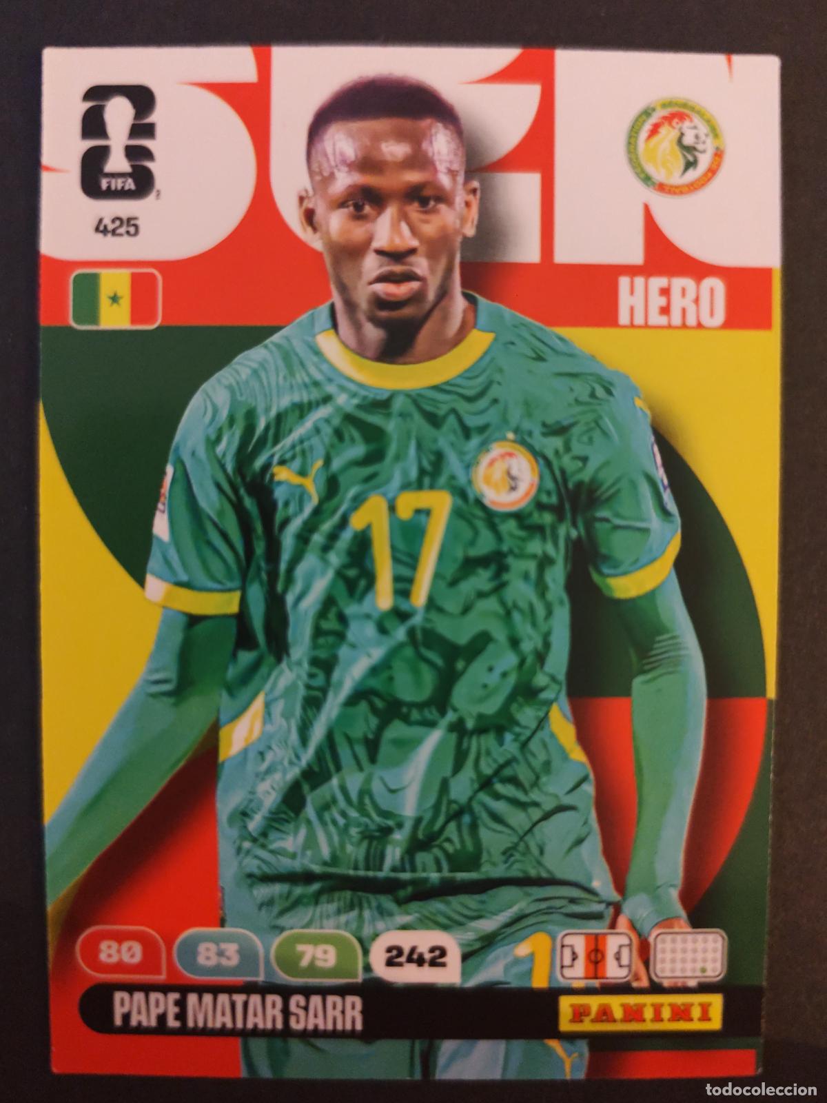 Figurine di Calcio: 425 PAPE MATAR SARR SENEGAL ADRENALYN MUNDIAL FIFA WORLD CUP 2026 PANINI
