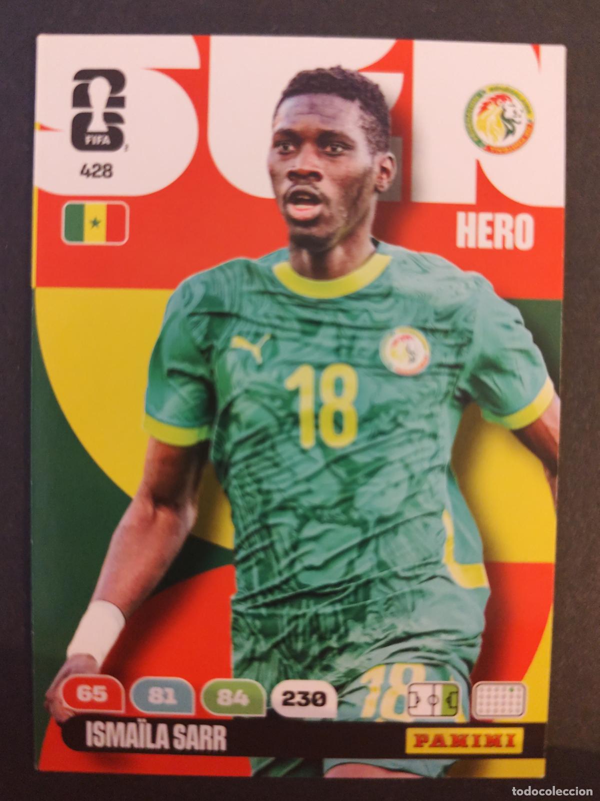 Cartes &agrave; collectionner de Football: 428 ISMAILA SARR SENEGAL ADRENALYN MUNDIAL FIFA WORLD CUP 2026 PANINI