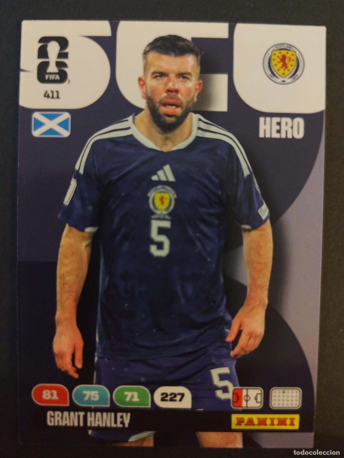 Cartes &agrave; collectionner de Football: 411 GRANT HANLEY ESCOCIA ADRENALYN MUNDIAL FIFA WORLD CUP 2026 PANINI