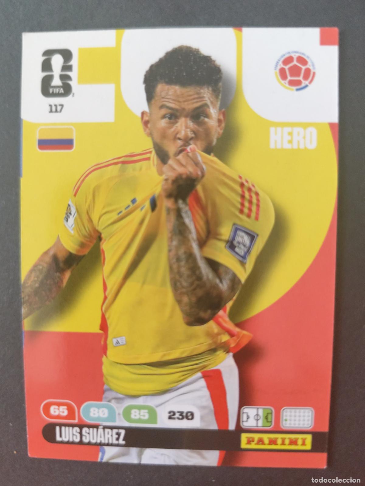Cromos de f&uacute;tbol: 117 LUIS SU&Aacute;REZ COLOMBIA ADRENALYN MUNDIAL FIFA WORLD CUP 2026 PANINI