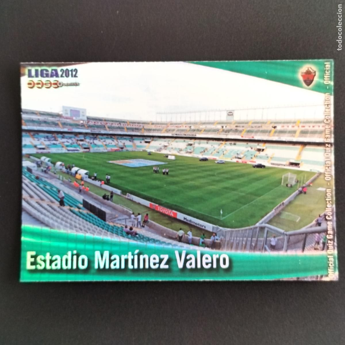 Cromos de F&uacute;tbol: 797 ESTADIO MARTINEZ VALERO CUADROS ELCHE CROMOS MUNDICROMO QUIZ GAME 2011 2012 11 12