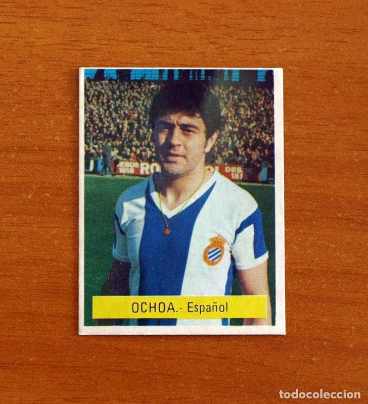 Cromos de F&uacute;tbol: R.C.D. Espa&ntilde;ol-Espanyol - Ochoa - Editorial Fini MU 1975-1976, 75-76 - Nunca pegado