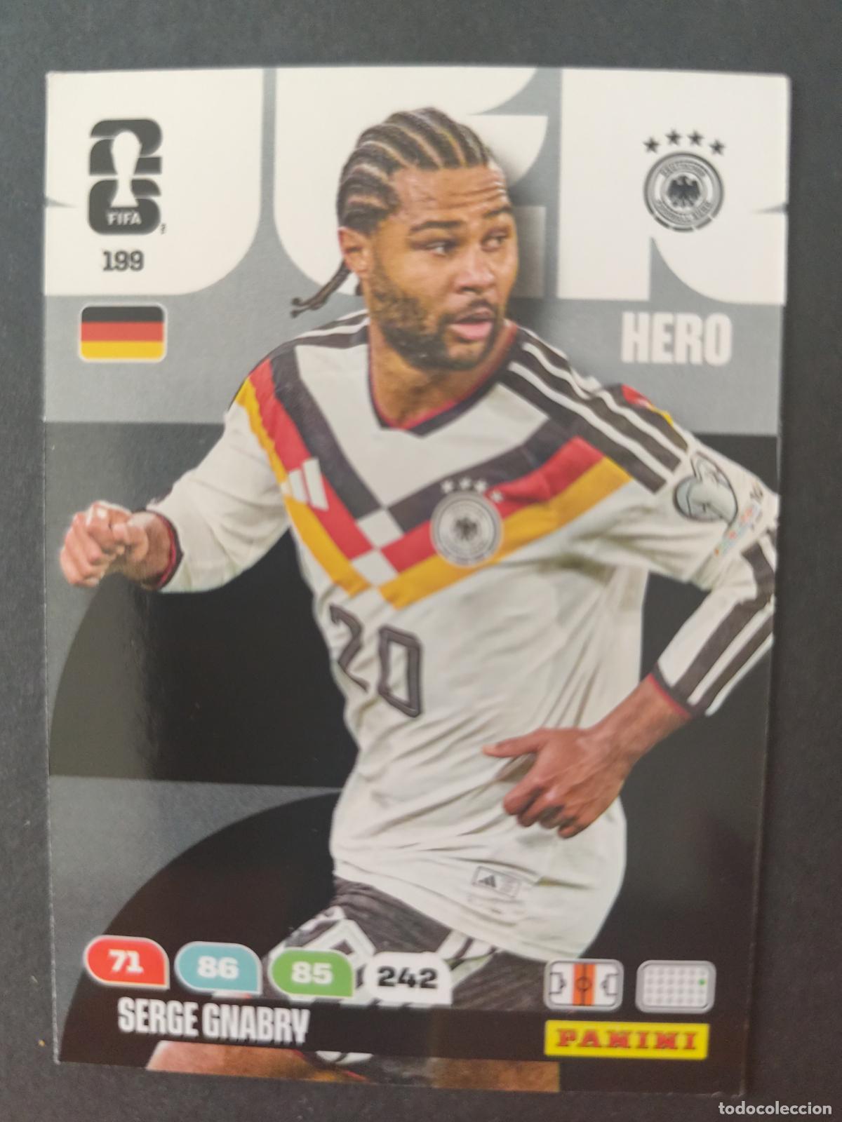Cromos de F&uacute;tbol: 199 SERGE GNABRY ALEMANIA ADRENALYN MUNDIAL FIFA WORLD CUP 2026 PANINI