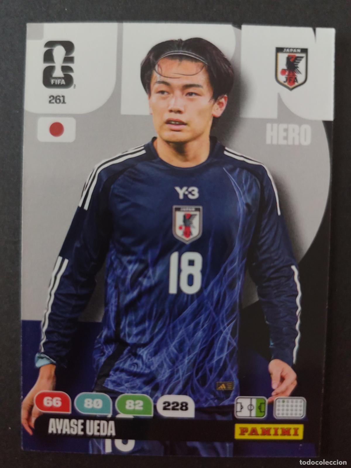 Cromos de F&uacute;tbol: 261 AYASE UEDA JAP&Oacute;N ADRENALYN MUNDIAL FIFA WORLD CUP 2026 PANINI