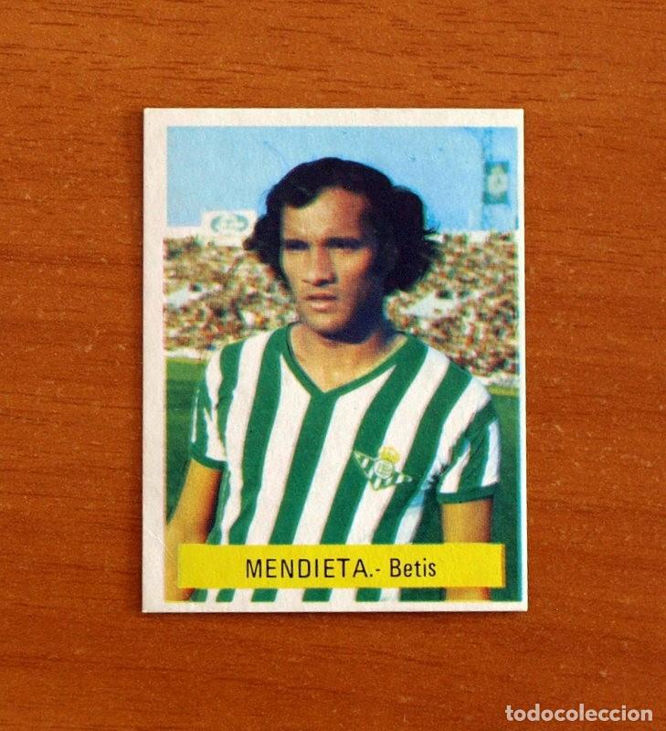Cromos de F&uacute;tbol: Real Betis - Mendieta - Editorial Fini MU 1975-1976, 75-76 - Nunca pegado