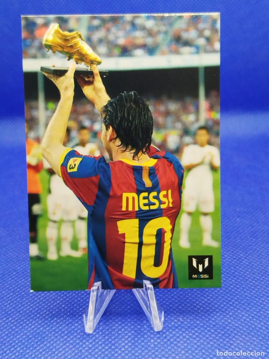 Cromos de F&uacute;tbol: #62 LIONEL MESSI 2013 ICONS OFFICIAL MESSI CARD COLECTION FC BARCELONA