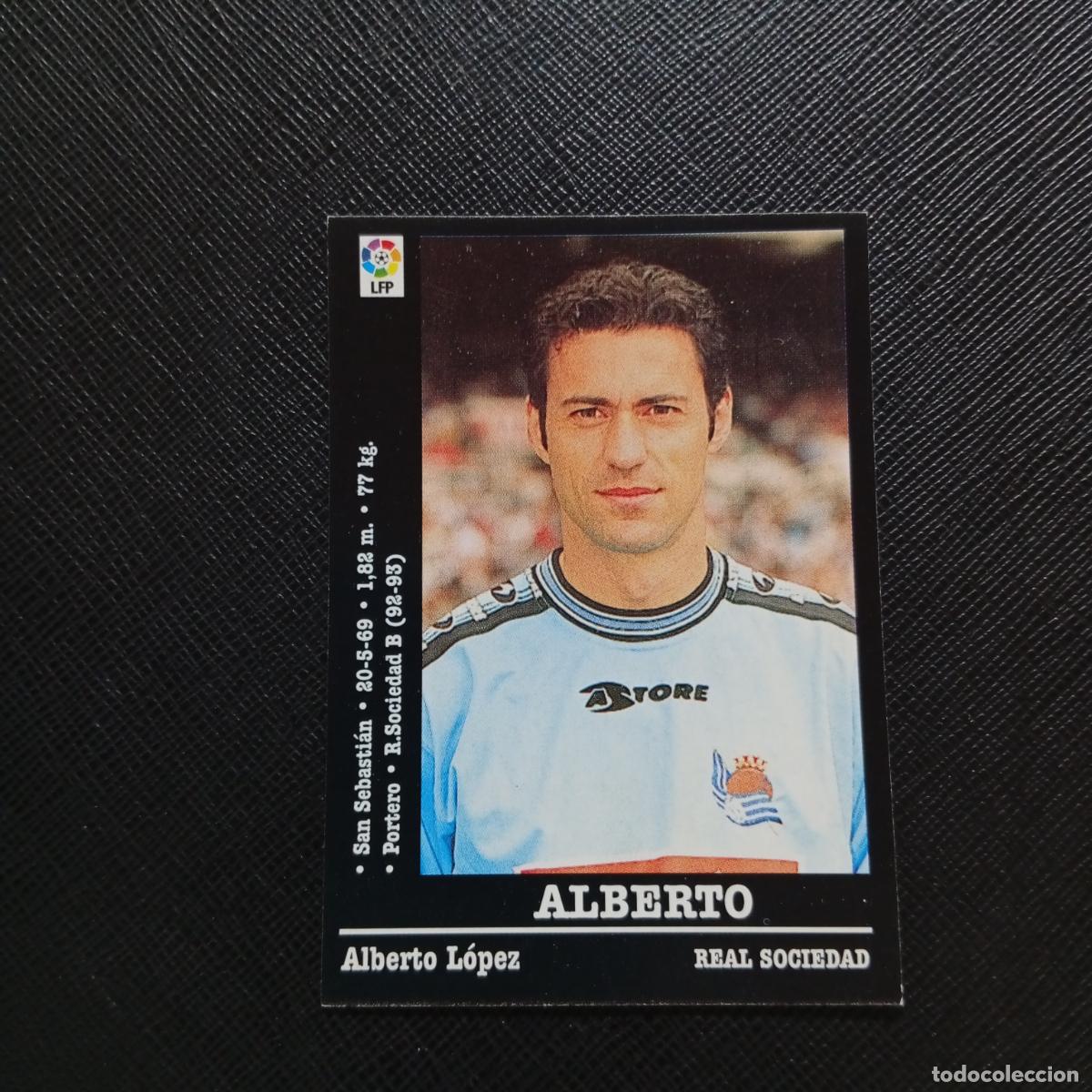 Football Stickers: 206 ALBERTO REAL SOCIEDAD PANINI 2000 2001 CROMO FUTBOL 00 01 LIGA - SIN PEGAR - A165 PG532 B