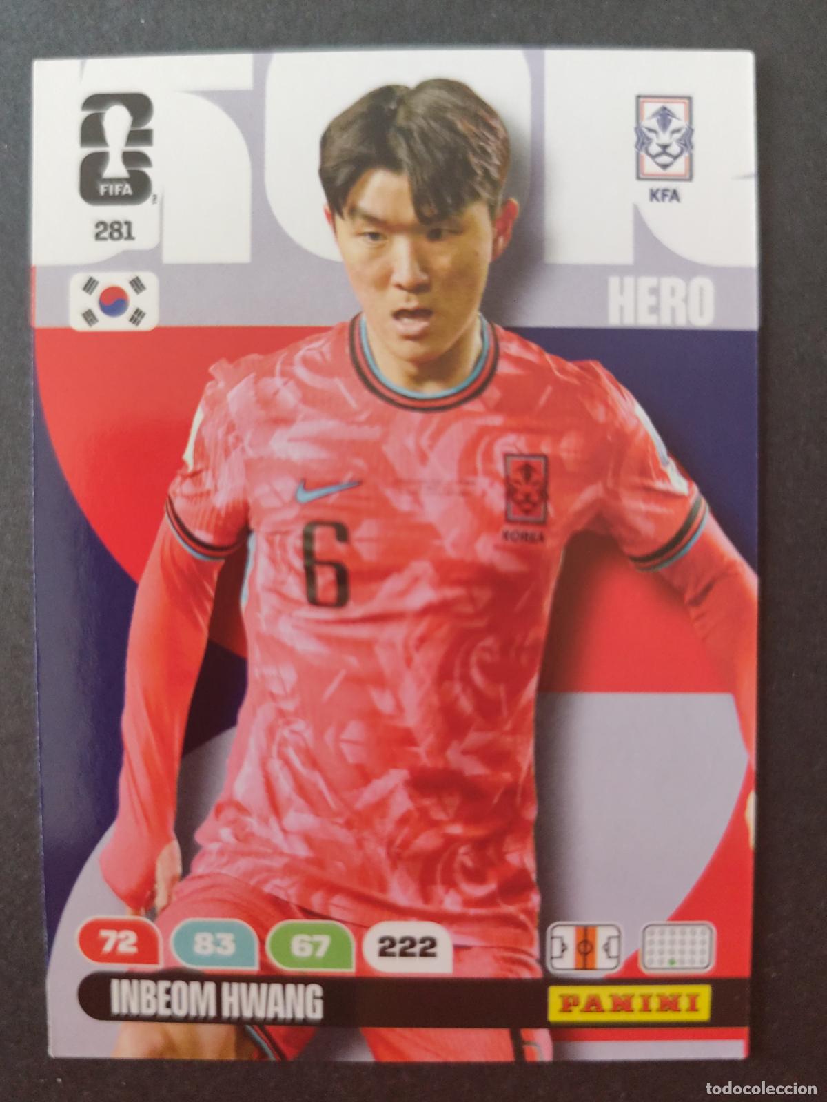 Football Stickers: 281 IN-BEOM HWANG COREA DEL SUR ADRENALYN MUNDIAL FIFA WORLD CUP 2026 PANINI