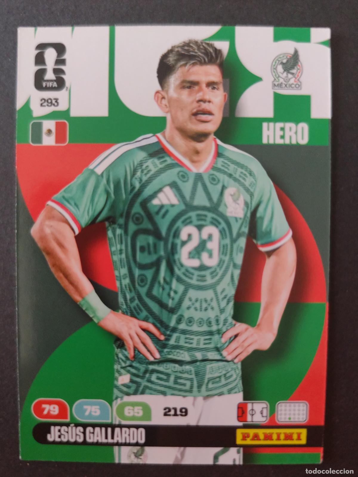 Football Stickers: 293 JES&Uacute;S GALLARDO M&Eacute;XICO ADRENALYN MUNDIAL FIFA WORLD CUP 2026 PANINI