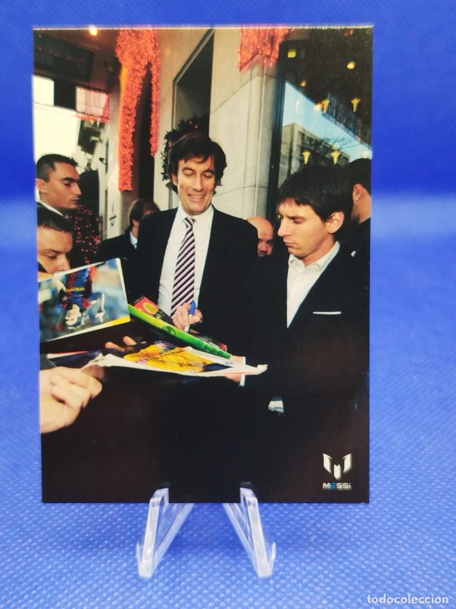 Cromos de F&uacute;tbol: #65 LIONEL MESSI 2013 ICONS OFFICIAL MESSI CARD COLECTION FC BARCELONA